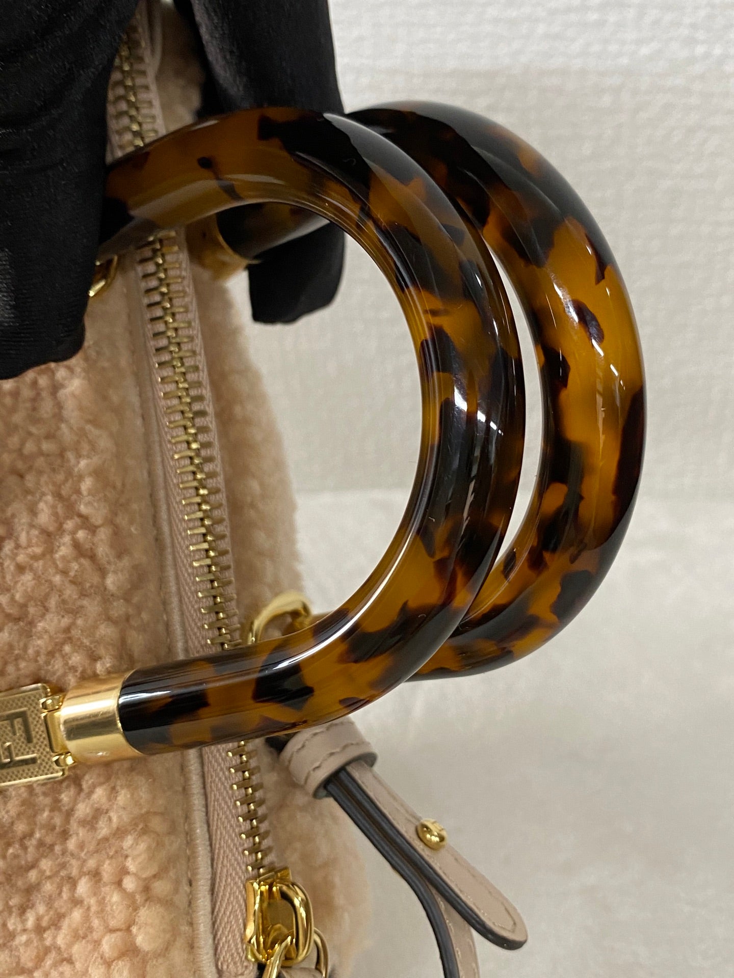 FENDI  Mini By The Way Shearling 2WAY Shoulderbag