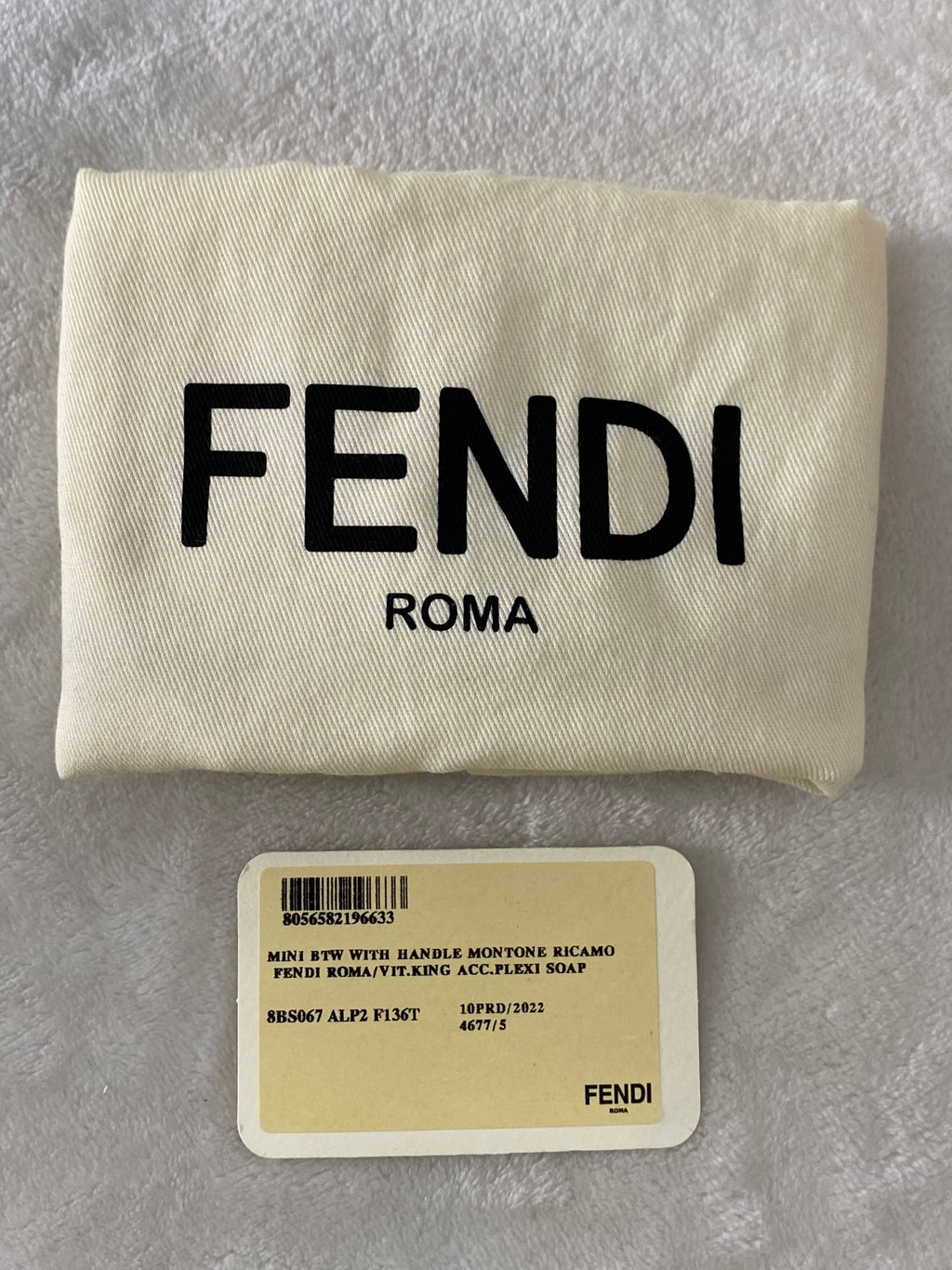 FENDI  Mini By The Way Shearling 2WAY Shoulderbag