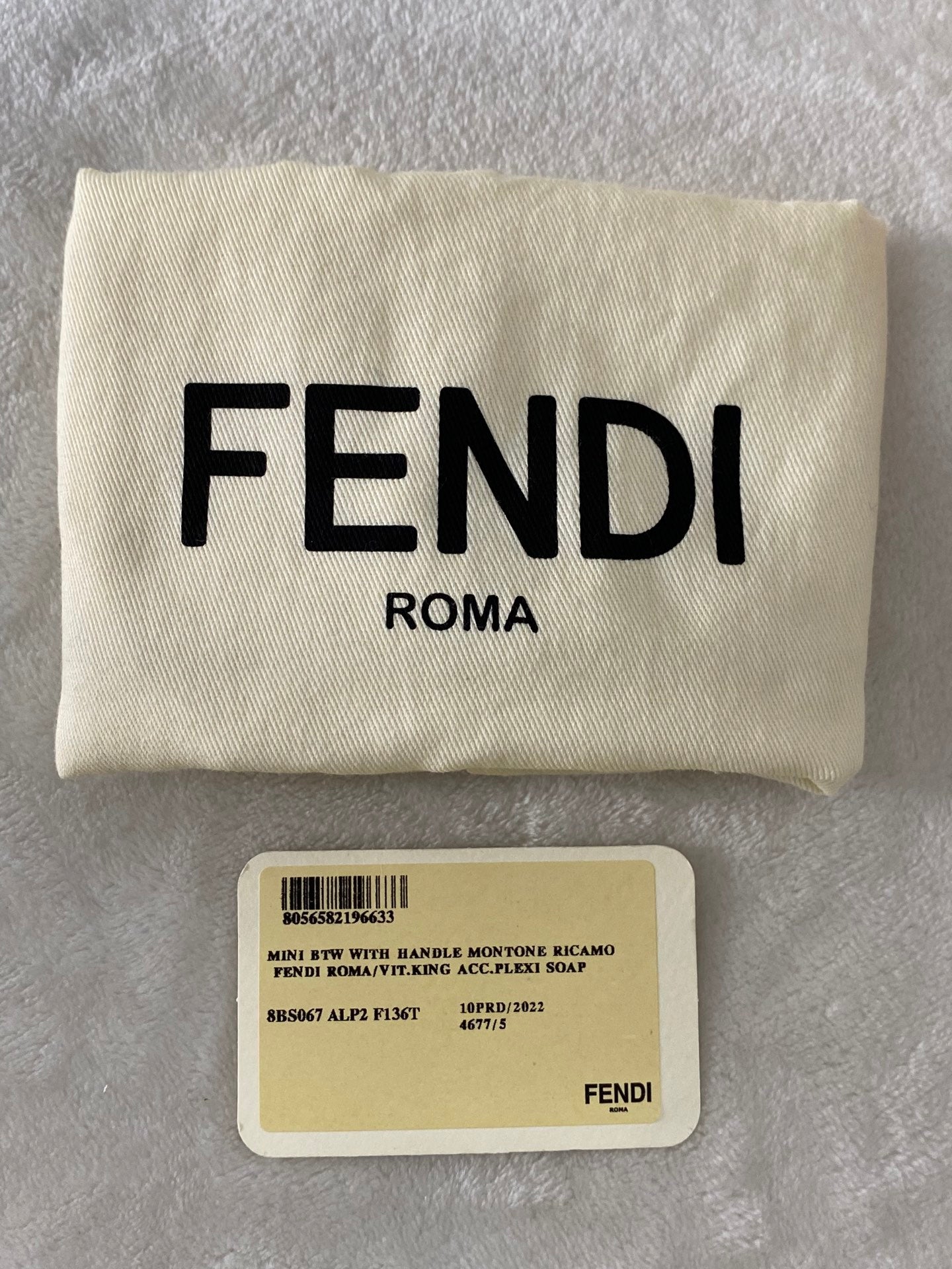 FENDI  Mini By The Way Shearling 2WAY Shoulderbag
