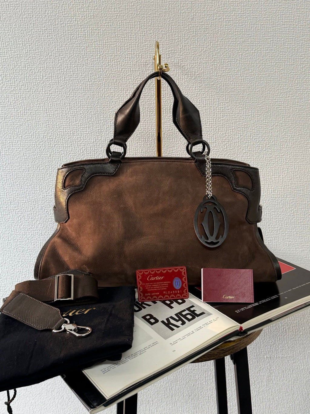 CARTIER Suede Totebag