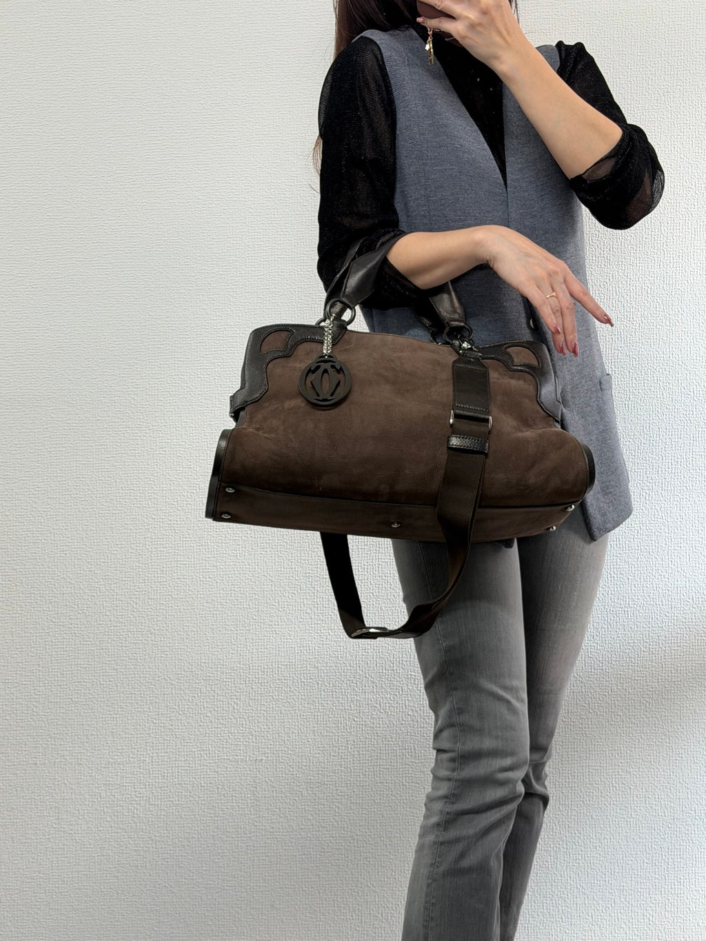 CARTIER Suede Totebag