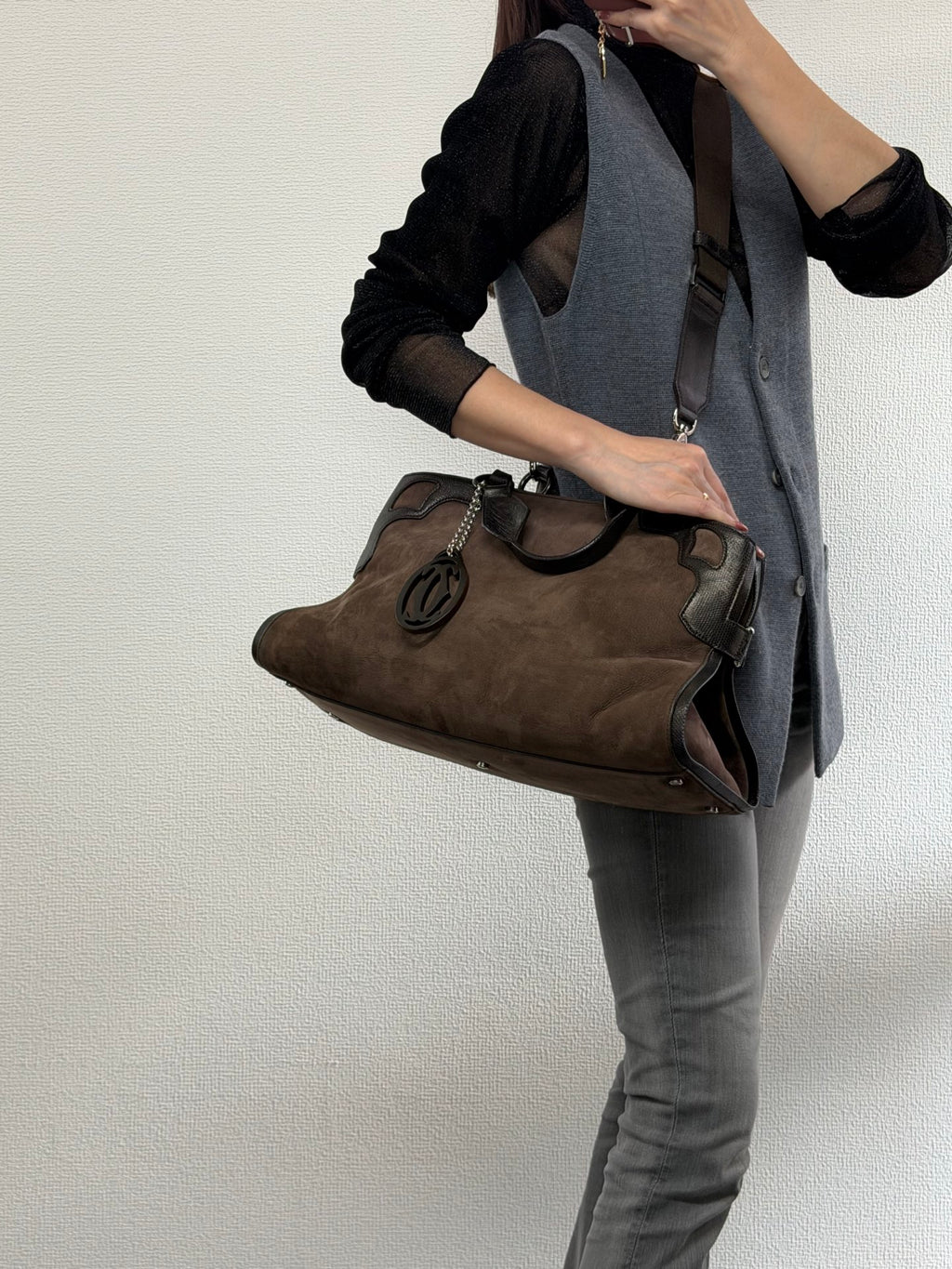 CARTIER Suede Totebag