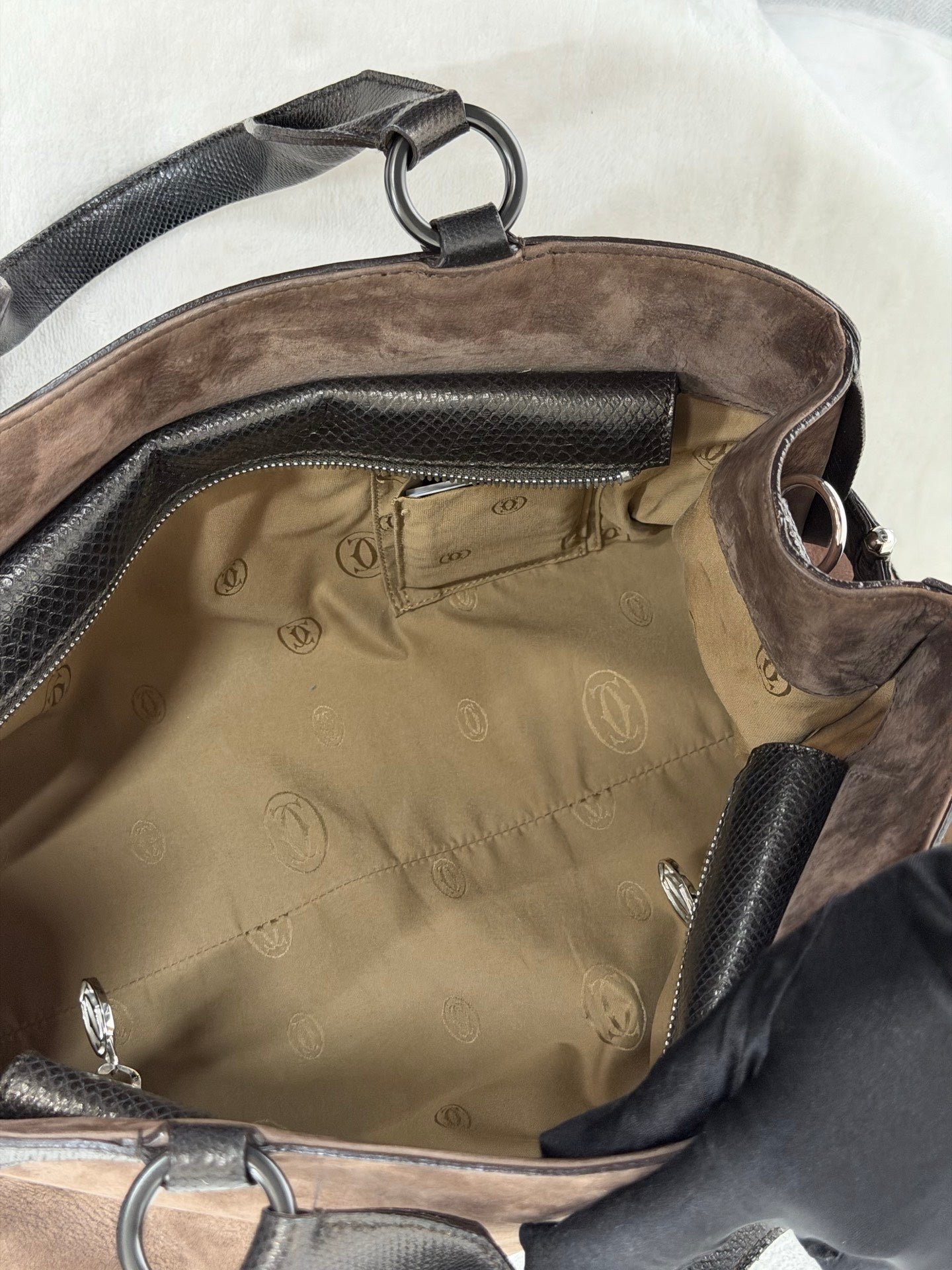 CARTIER Suede Totebag