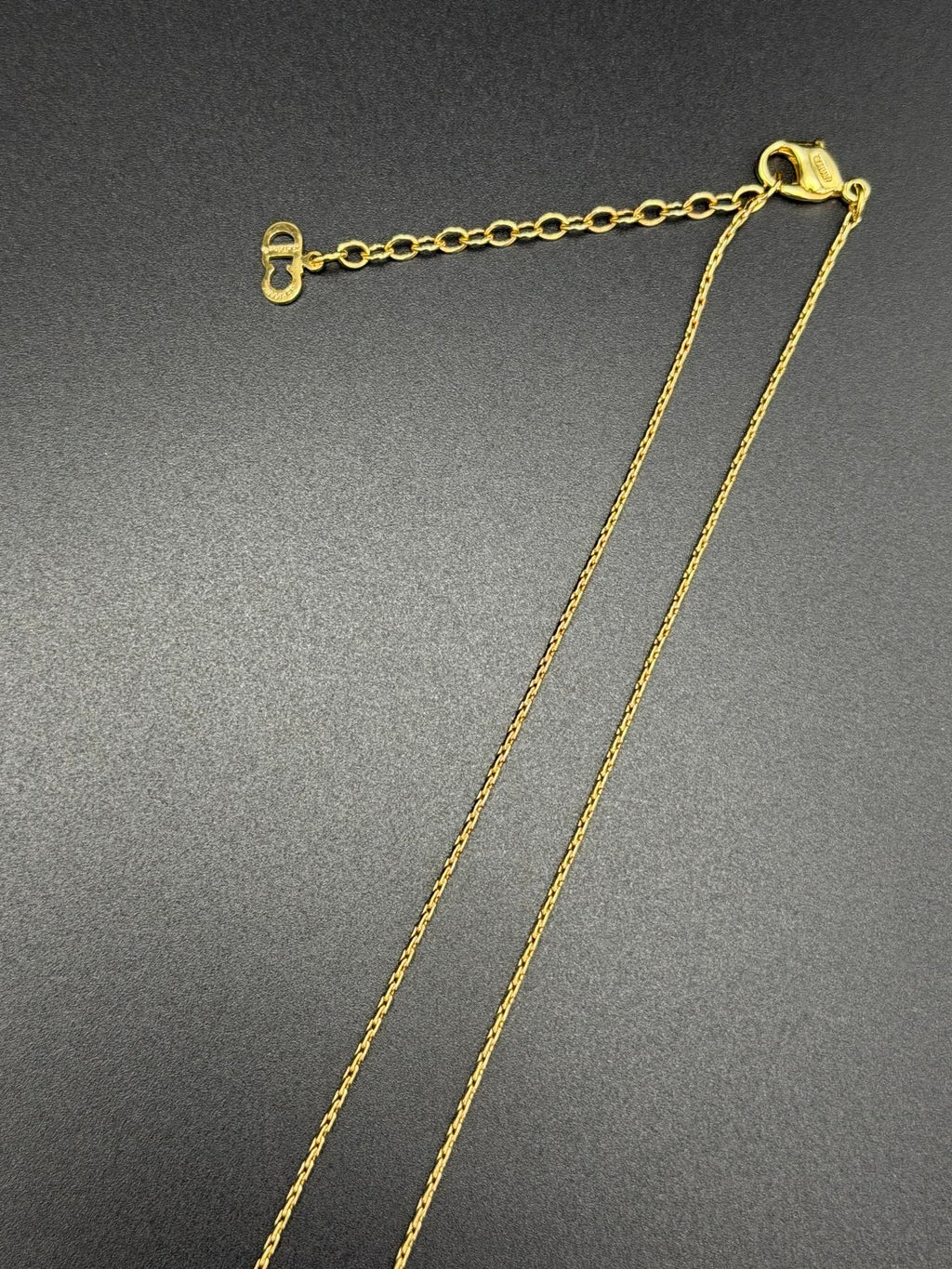 CHRISTIAN DIOR Black CD Disc Necklace