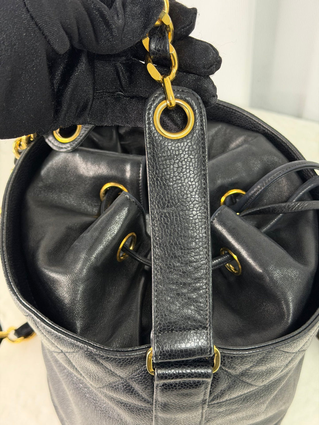 CHANEL Genuine Bucket Shoulderbag Set