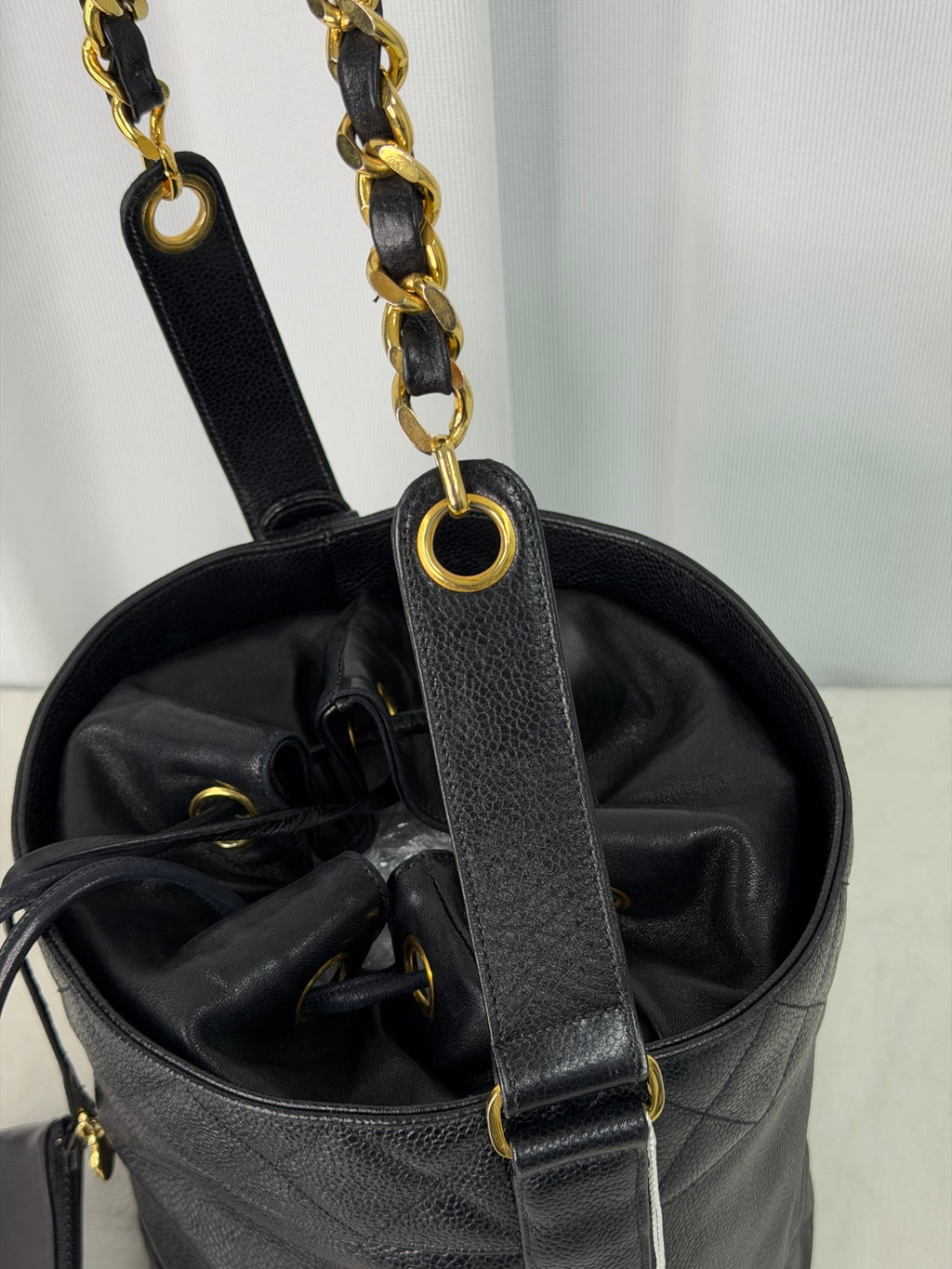 CHANEL Genuine Bucket Shoulderbag Set