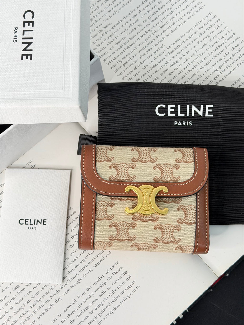 CELINE Macadam Trifold Wallet