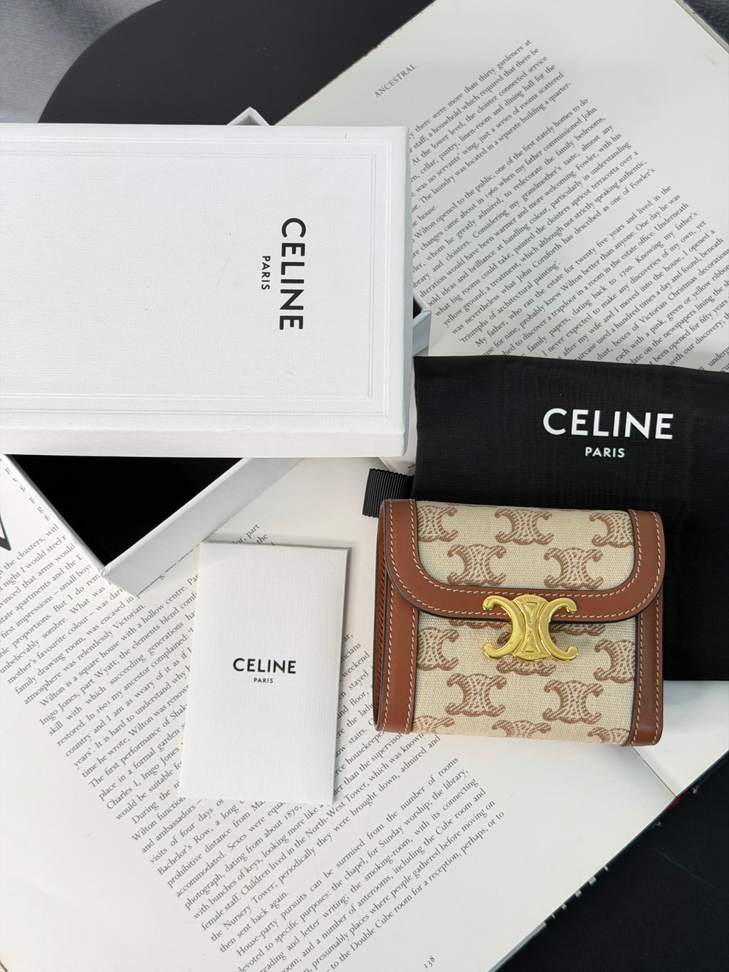 CELINE Macadam Trifold Wallet
