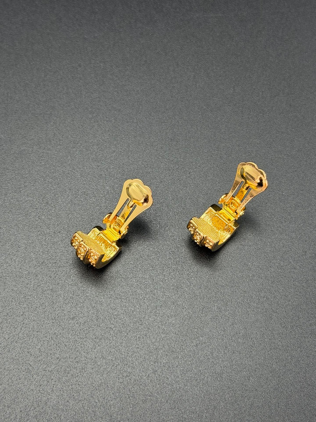CHRISTIAN DIOR Rheinstone-embellished Clip On Earrings