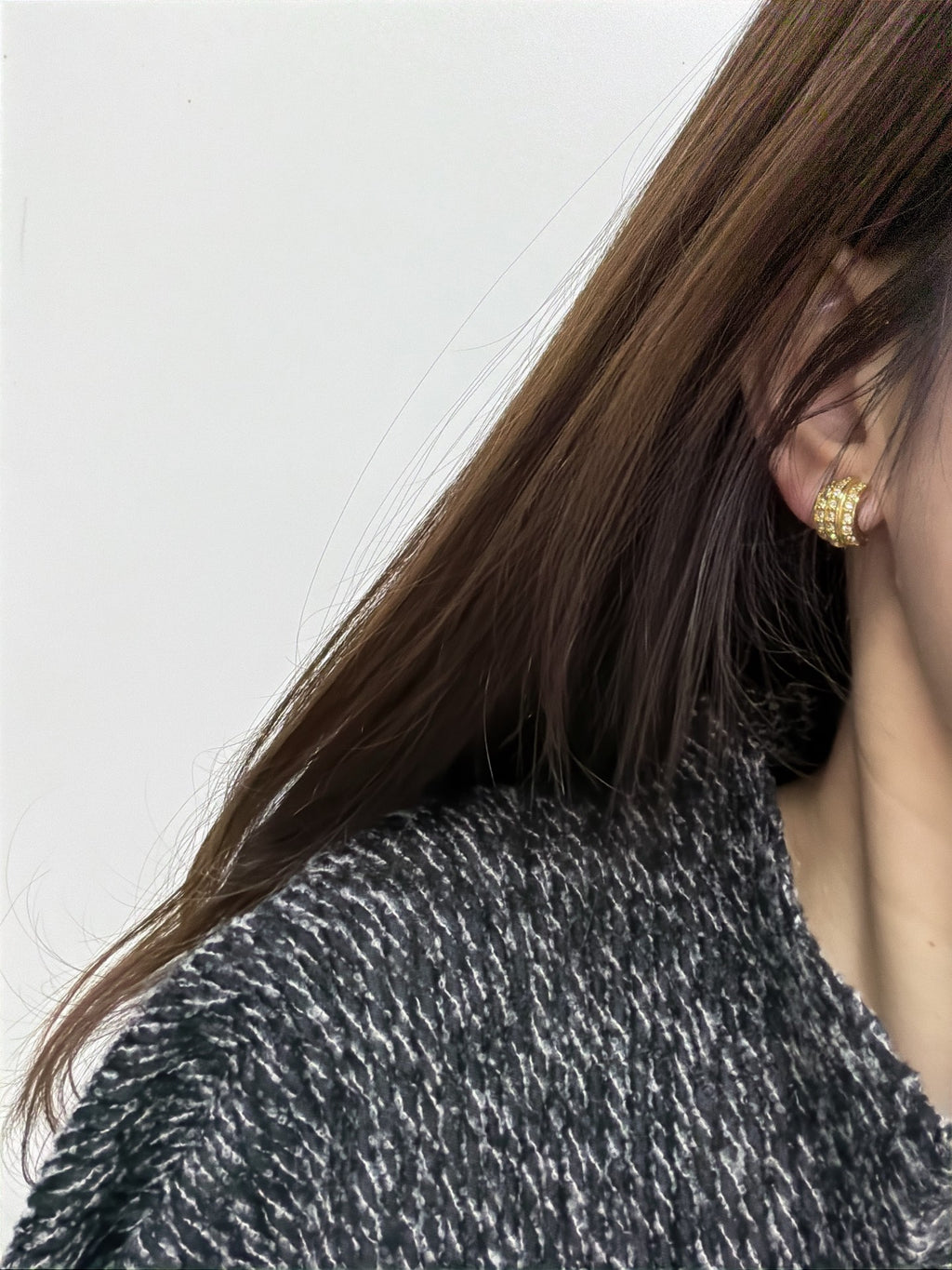 CHRISTIAN DIOR Rheinstone-embellished Clip On Earrings