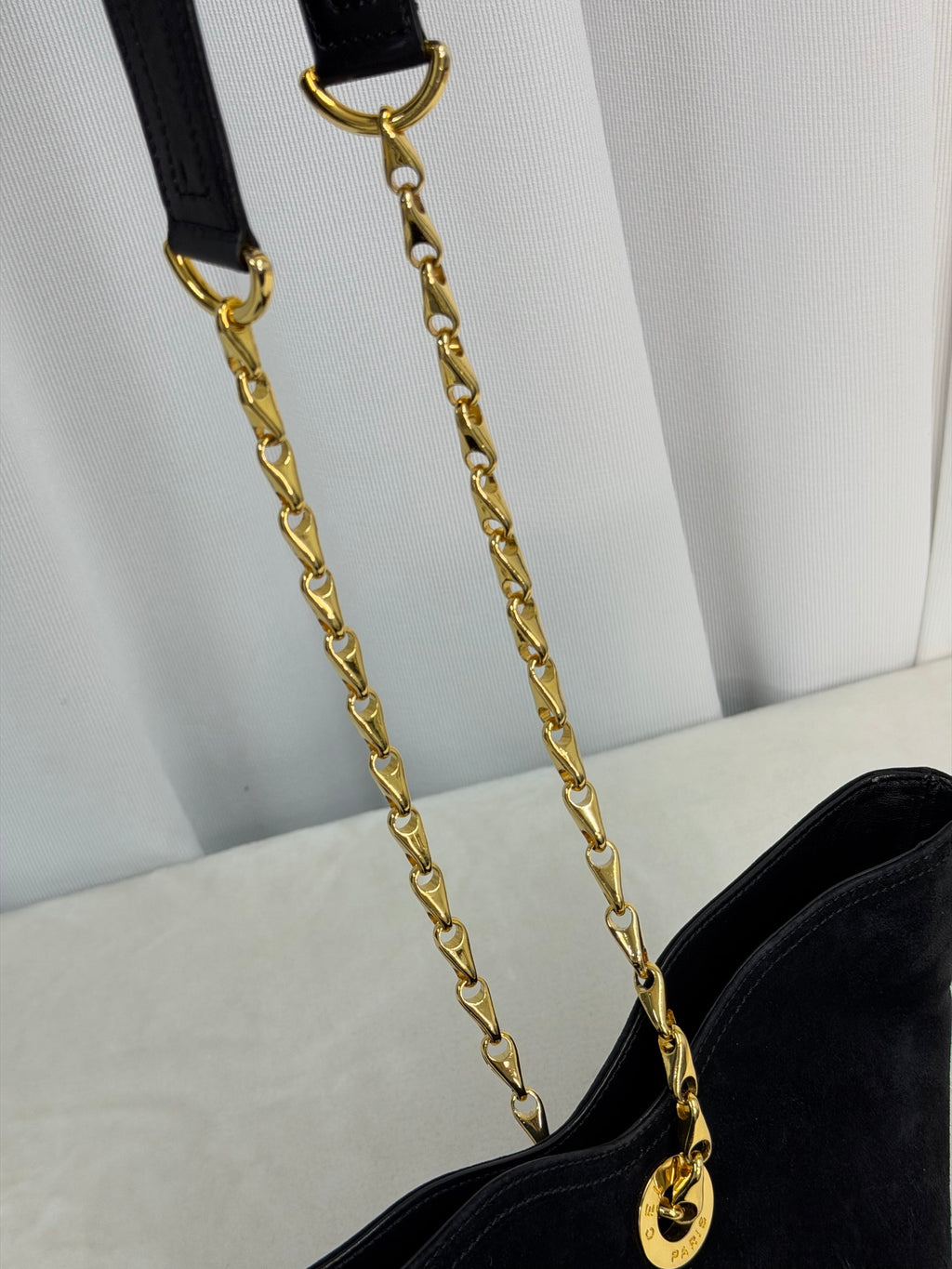 CELINE Suede Tote 2WAY Shoulder bag Set