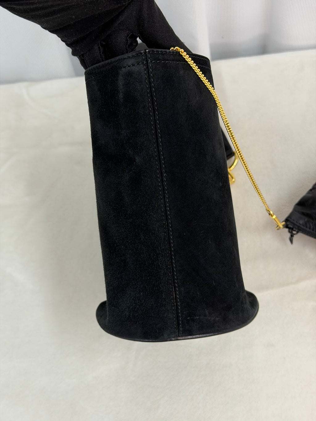 CELINE Suede Tote 2WAY Shoulder bag Set