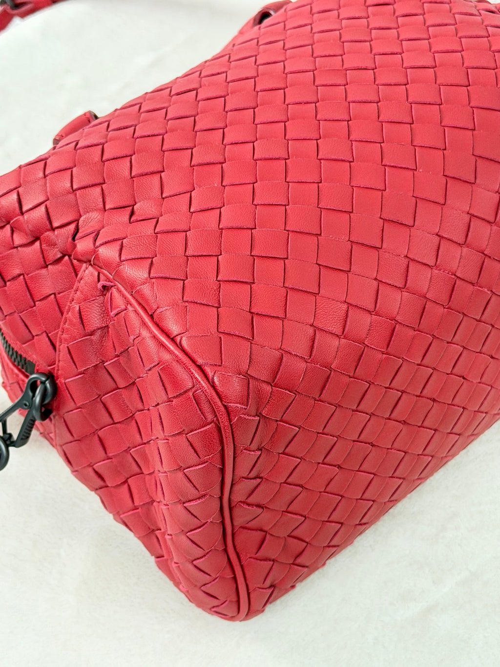 BOTTEGA VENETA Intrecciato Boston 2WAY Handbag
