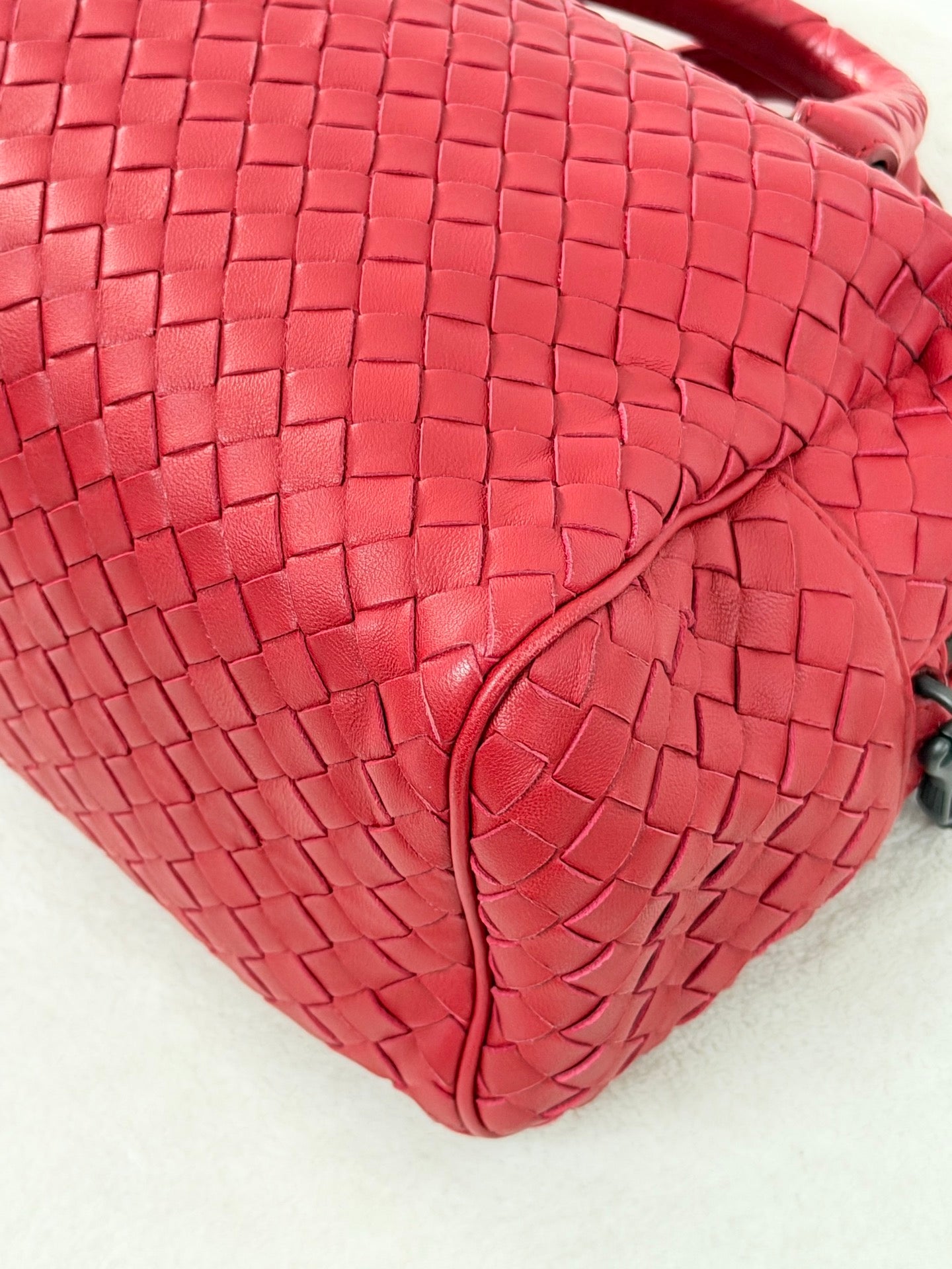 BOTTEGA VENETA Intrecciato Boston 2WAY Handbag