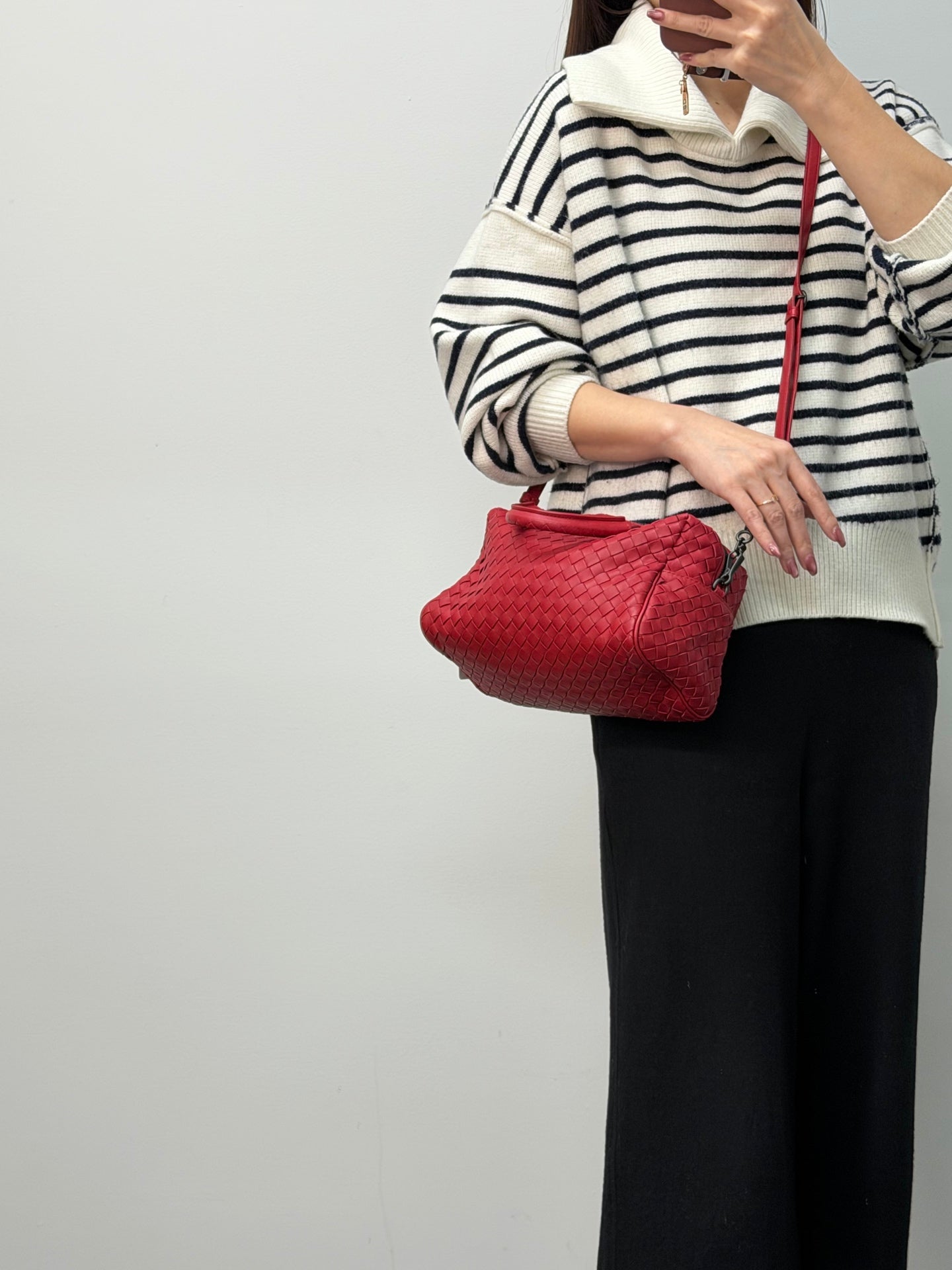 BOTTEGA VENETA Intrecciato Boston 2WAY Handbag