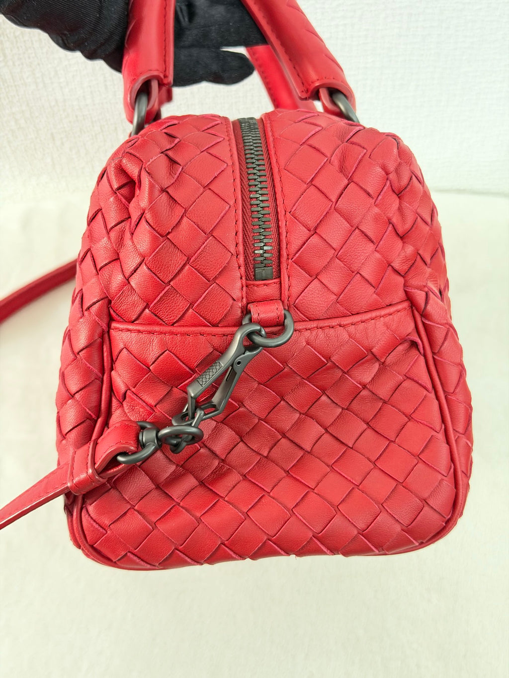 BOTTEGA VENETA Intrecciato Boston 2WAY Handbag