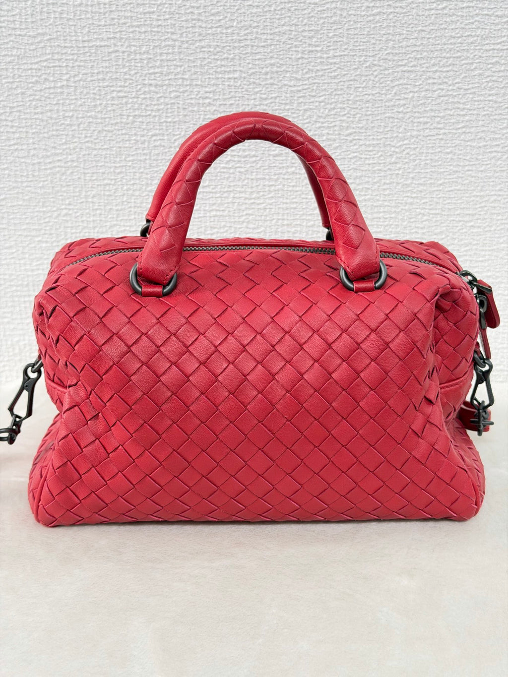 BOTTEGA VENETA Intrecciato Boston 2WAY Handbag