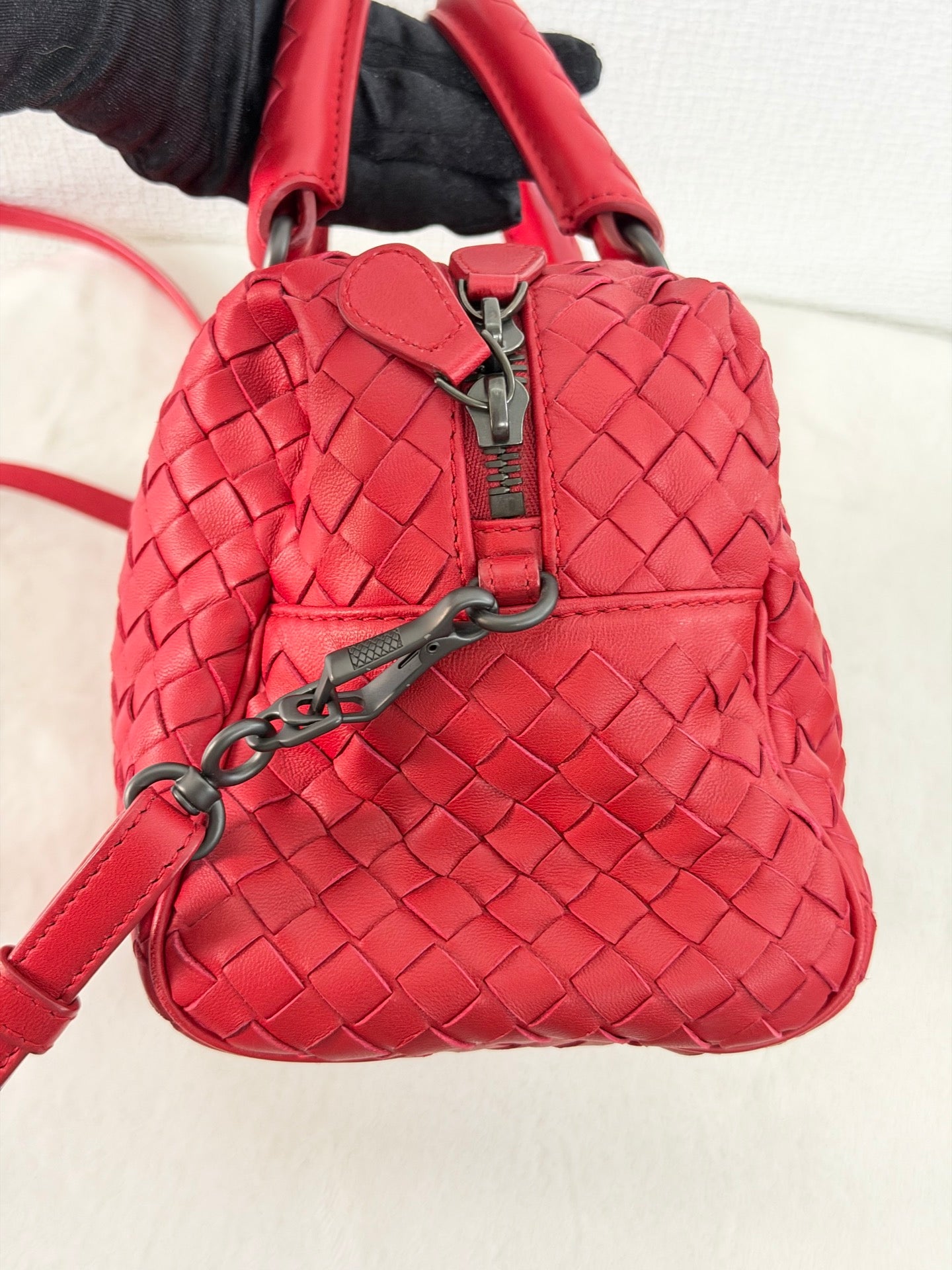 BOTTEGA VENETA Intrecciato Boston 2WAY Handbag