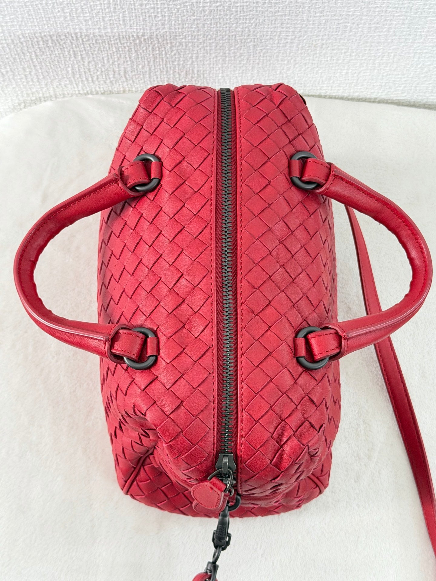 BOTTEGA VENETA Intrecciato Boston 2WAY Handbag