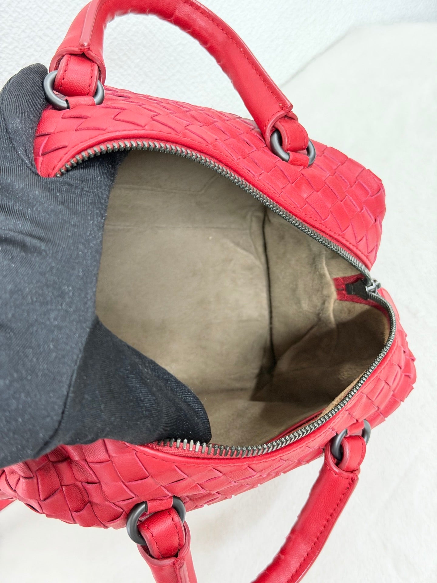 BOTTEGA VENETA Intrecciato Boston 2WAY Handbag