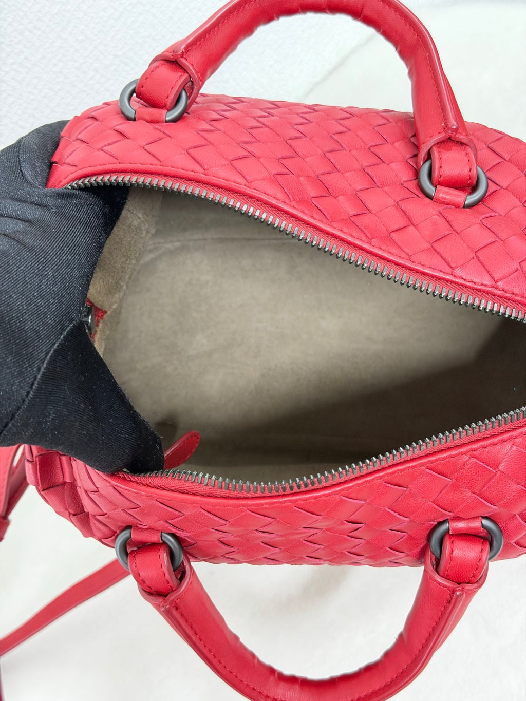 BOTTEGA VENETA Intrecciato Boston 2WAY Handbag