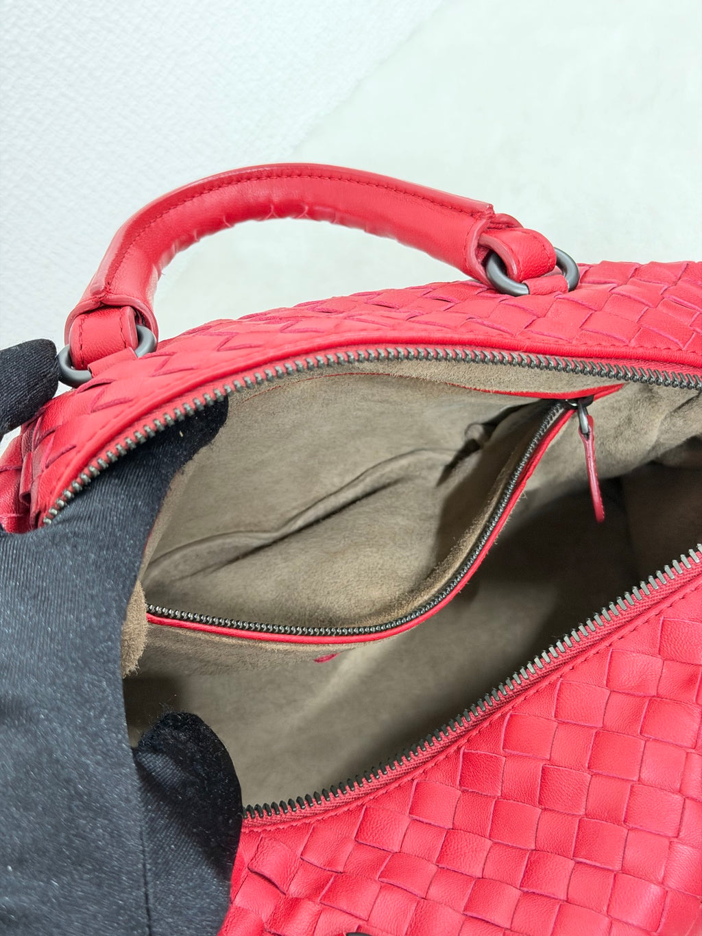 BOTTEGA VENETA Intrecciato Boston 2WAY Handbag