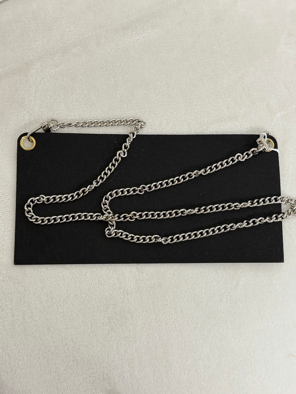 Saint Laurent Silver Logo Clutch Bag