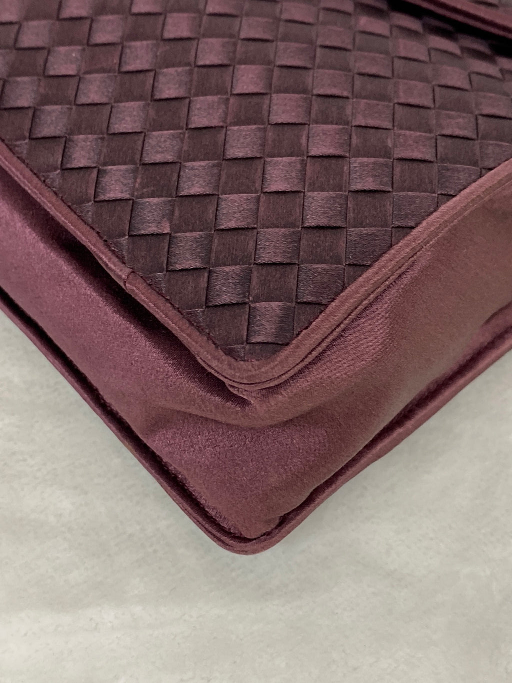 BOTTEGA VENETA Patti Intrecciato Satin Handbag