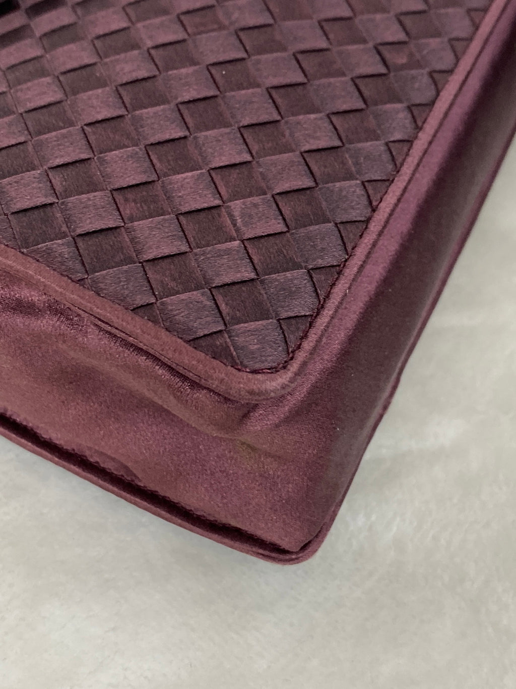 BOTTEGA VENETA Patti Intrecciato Satin Handbag