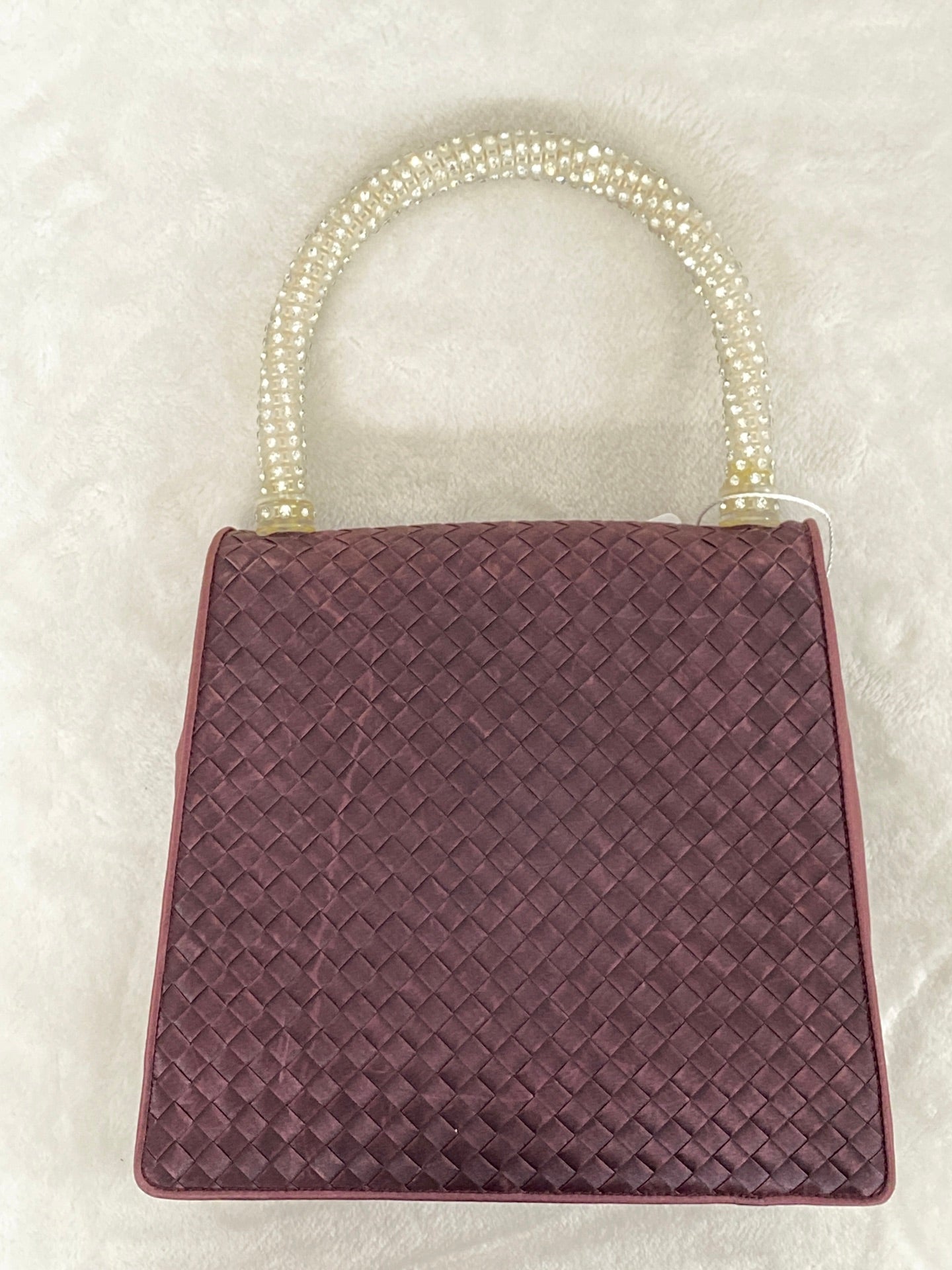 BOTTEGA VENETA Patti Intrecciato Satin Handbag