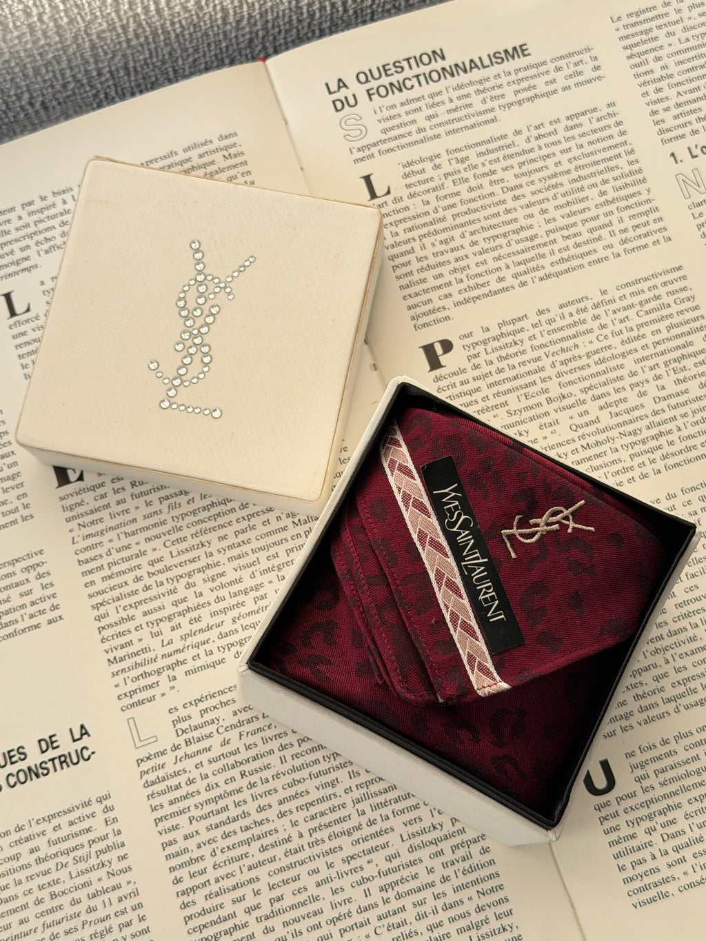 Saint Laurent Burgundy Sacrf (New)