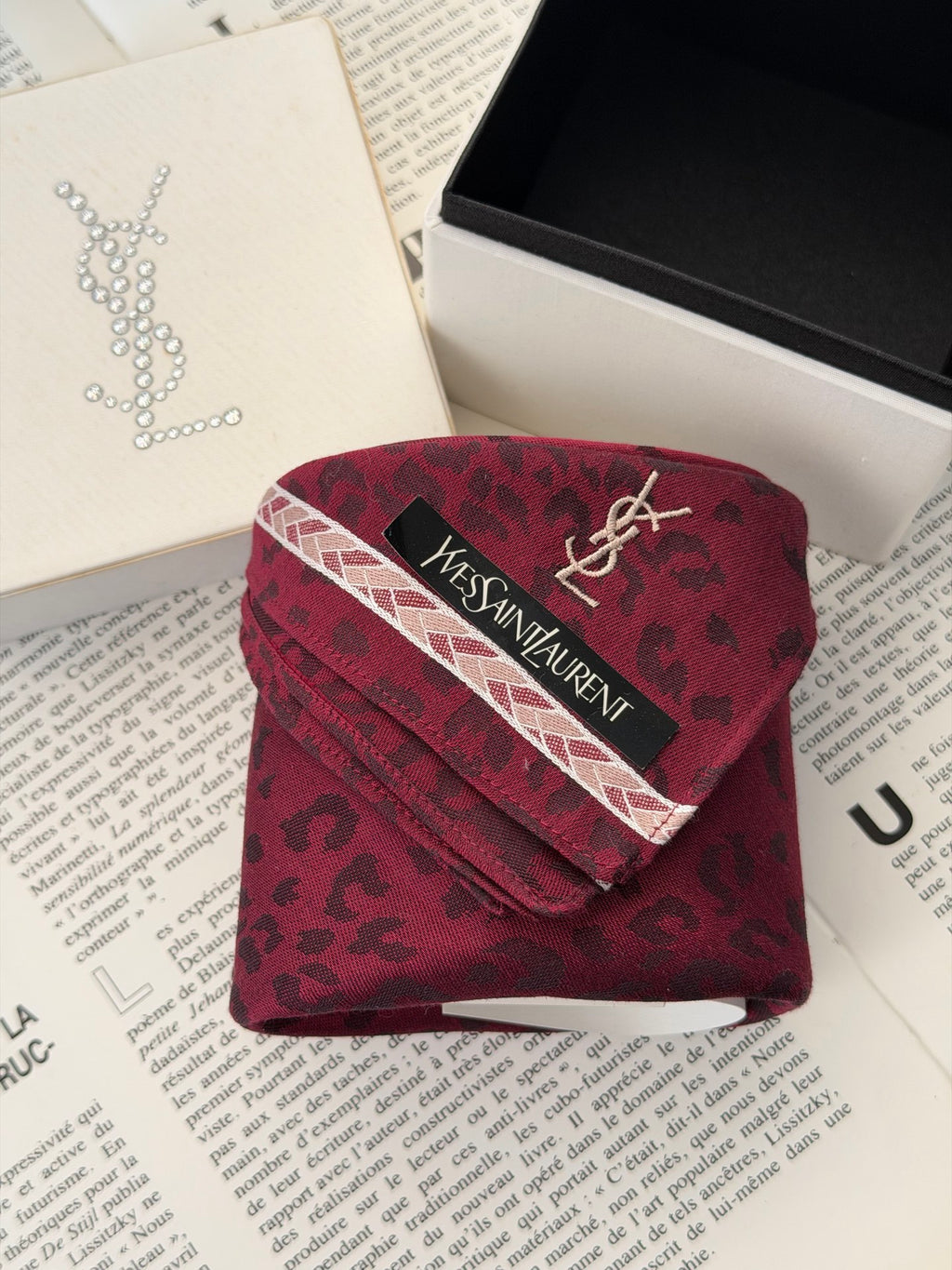Saint Laurent Burgundy Sacrf (New)
