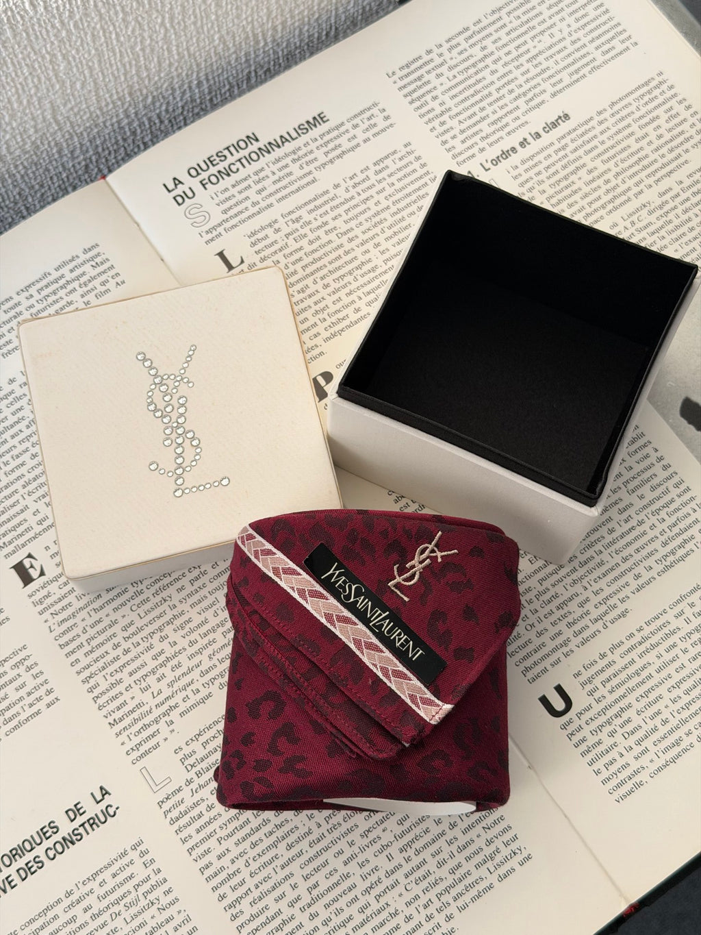 Saint Laurent Burgundy Sacrf (New)