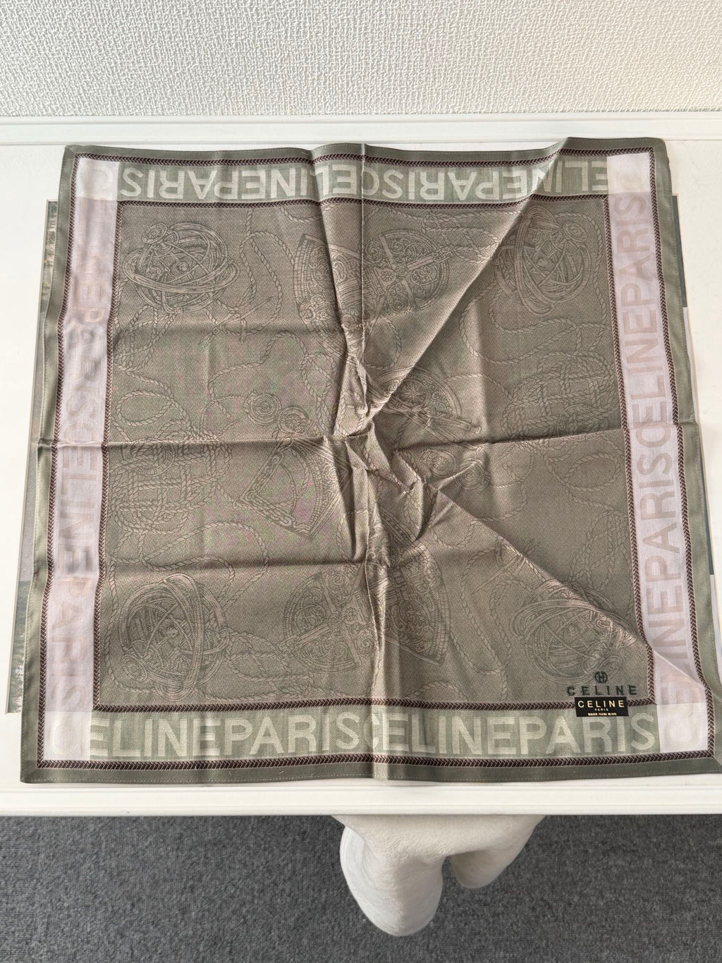 CELINE Cotton Scarf Set (New)