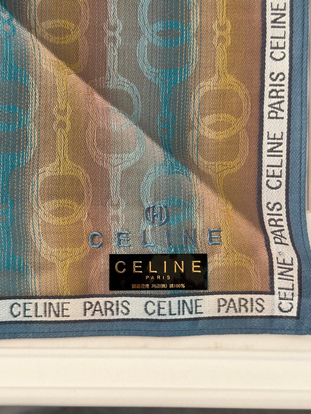 CELINE Cotton Scarf Set (New)