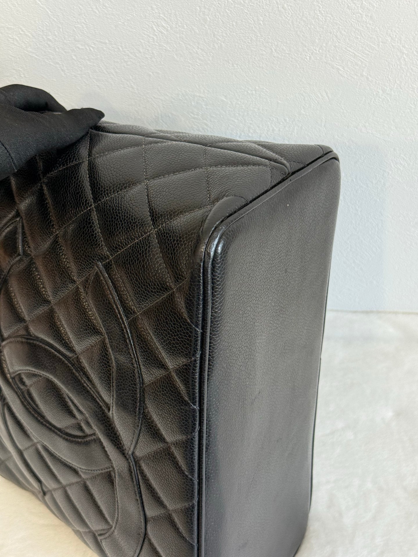 CHANEL Hilton Caiver Handbag
