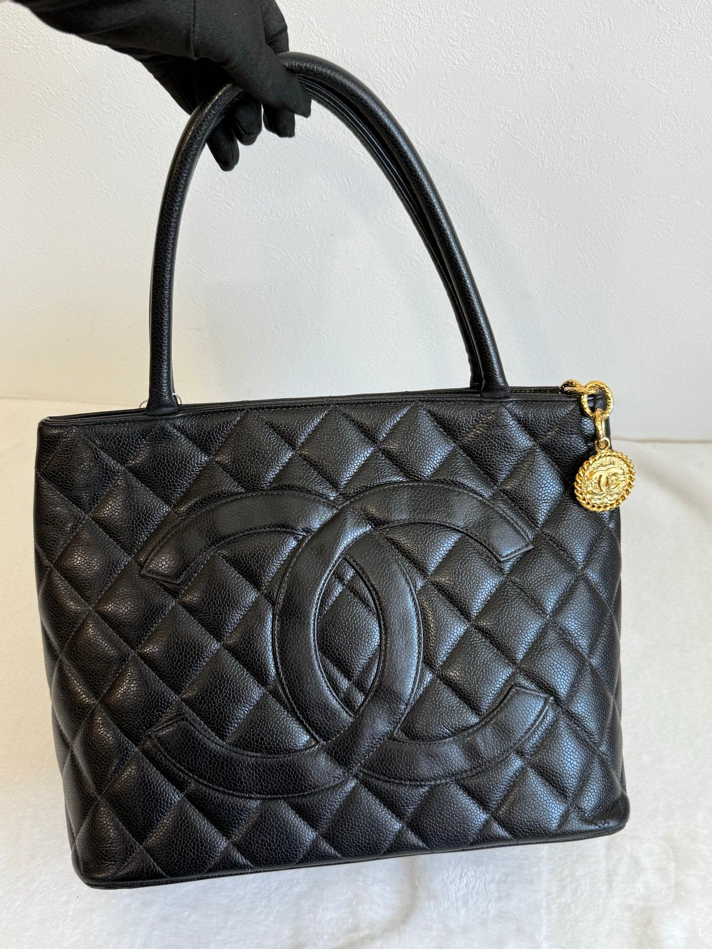 CHANEL Hilton Caiver Handbag