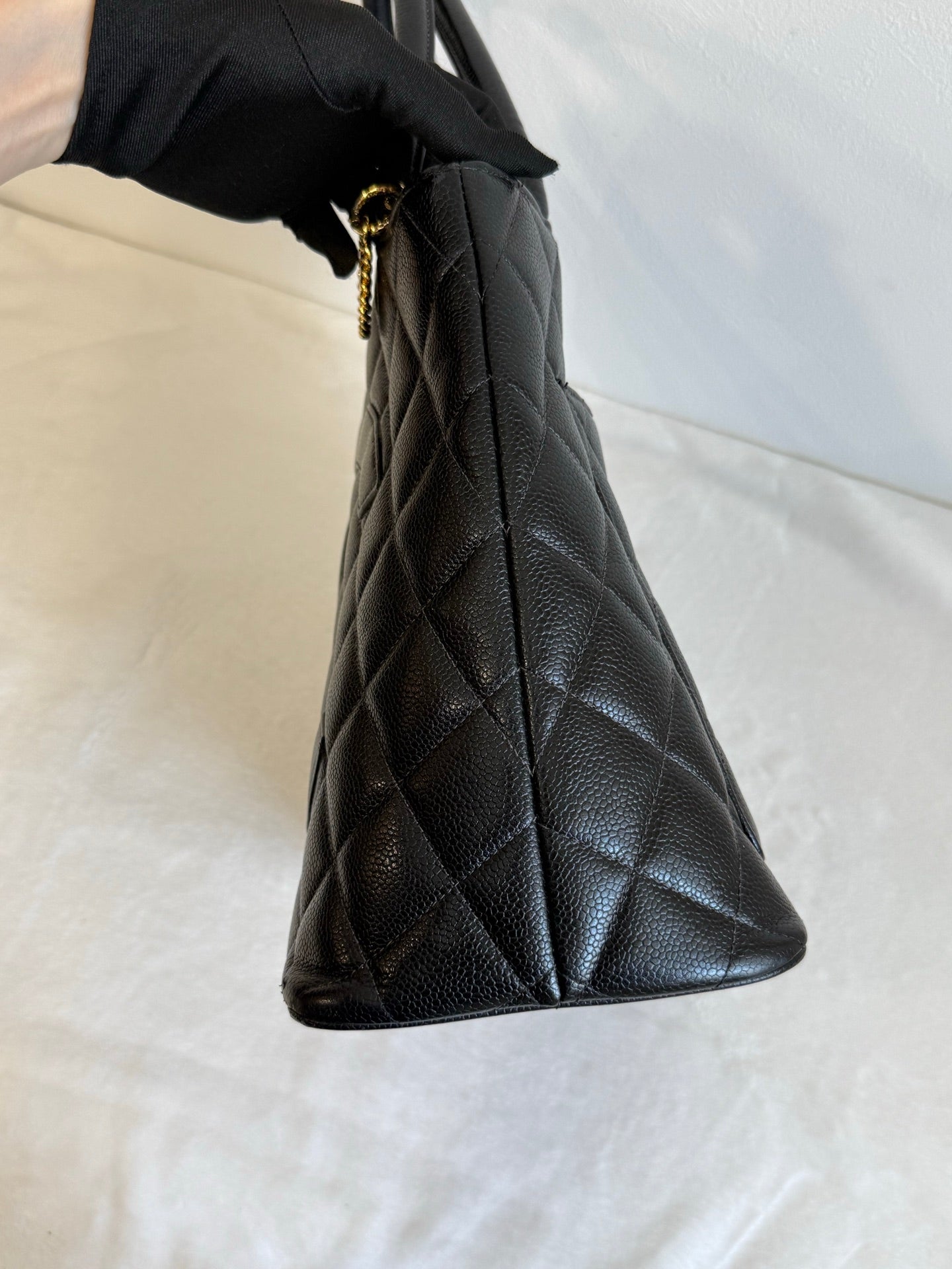 CHANEL Hilton Caiver Handbag