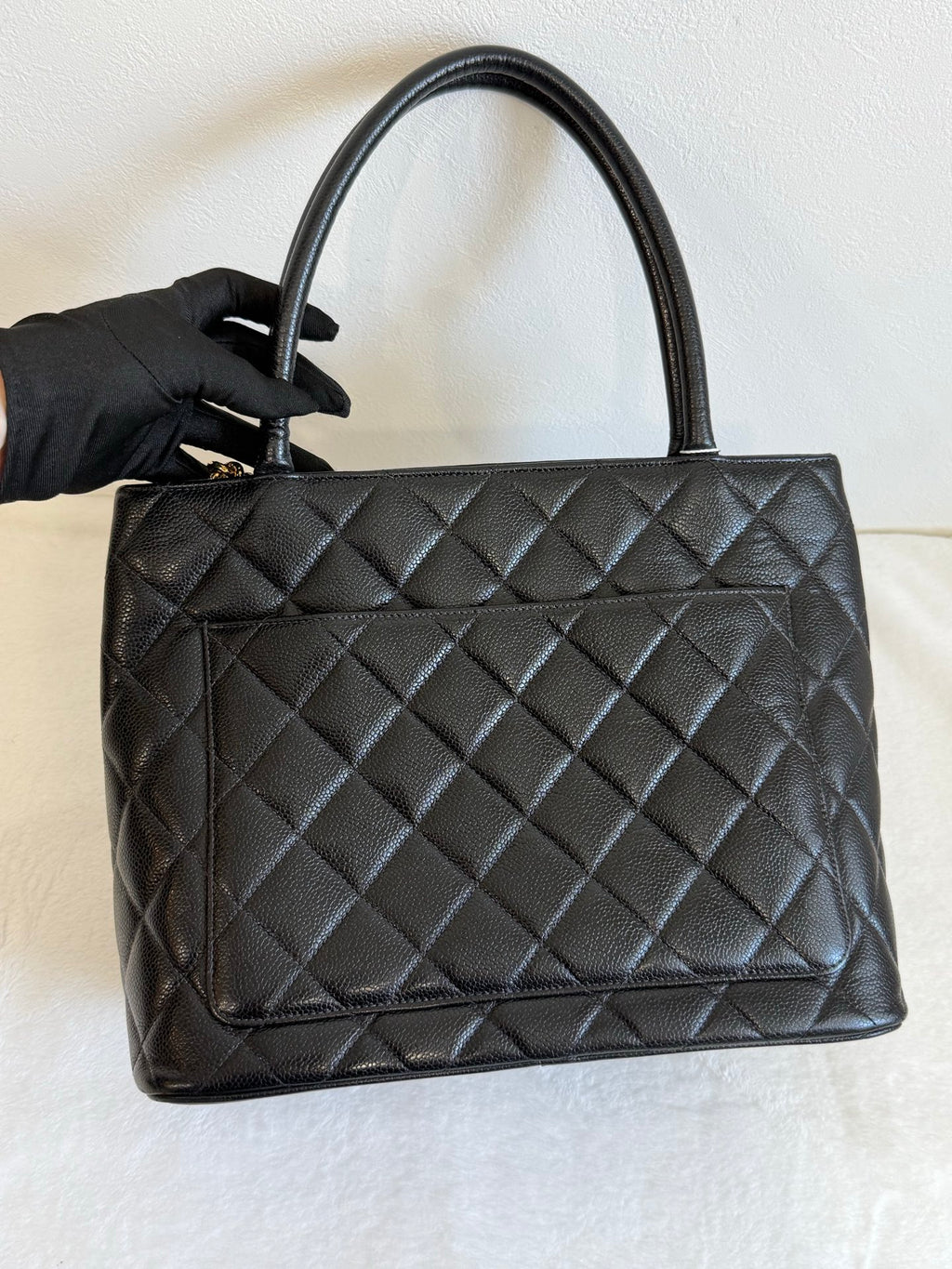 CHANEL Hilton Caiver Handbag