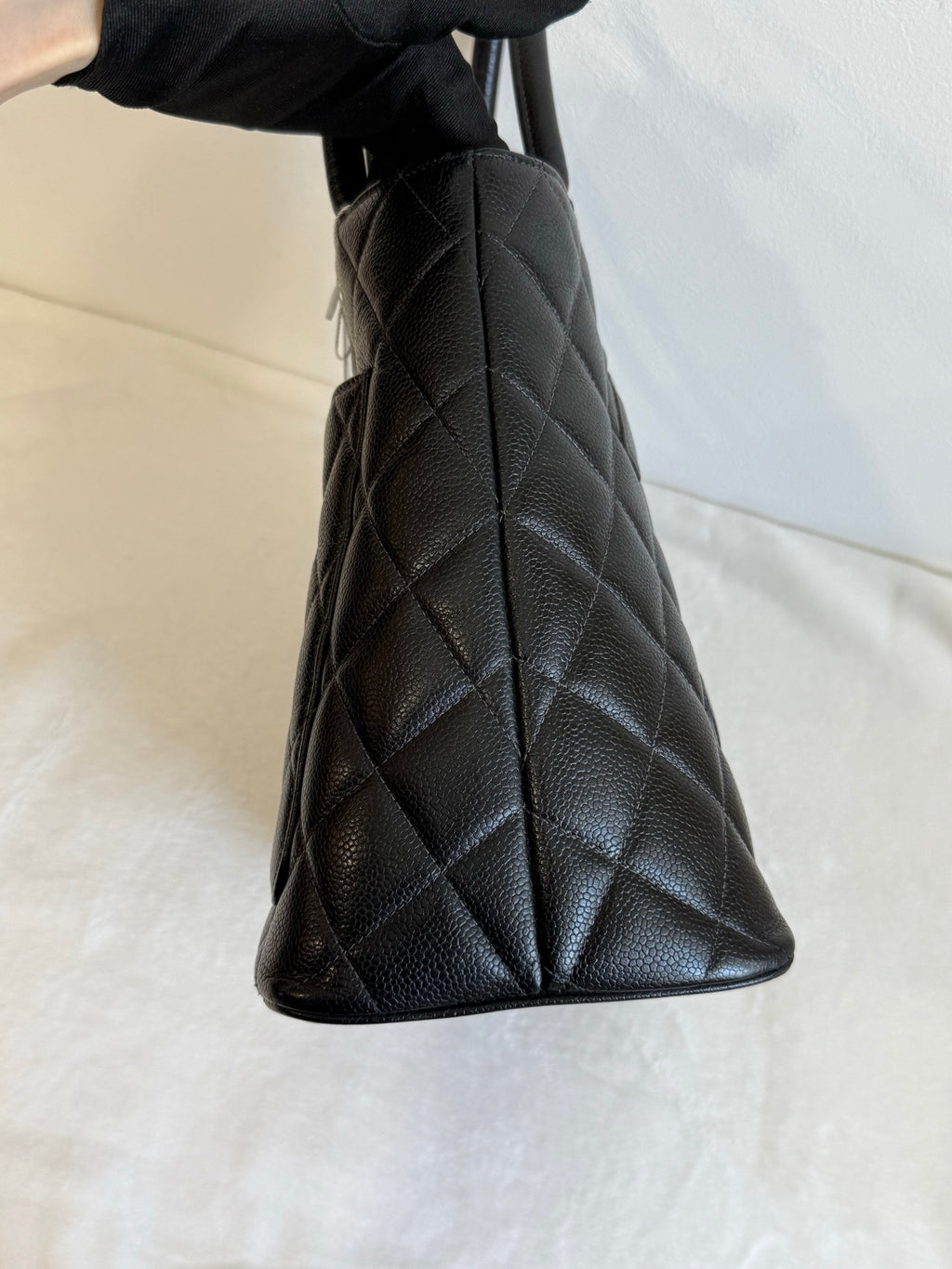 CHANEL Hilton Caiver Handbag