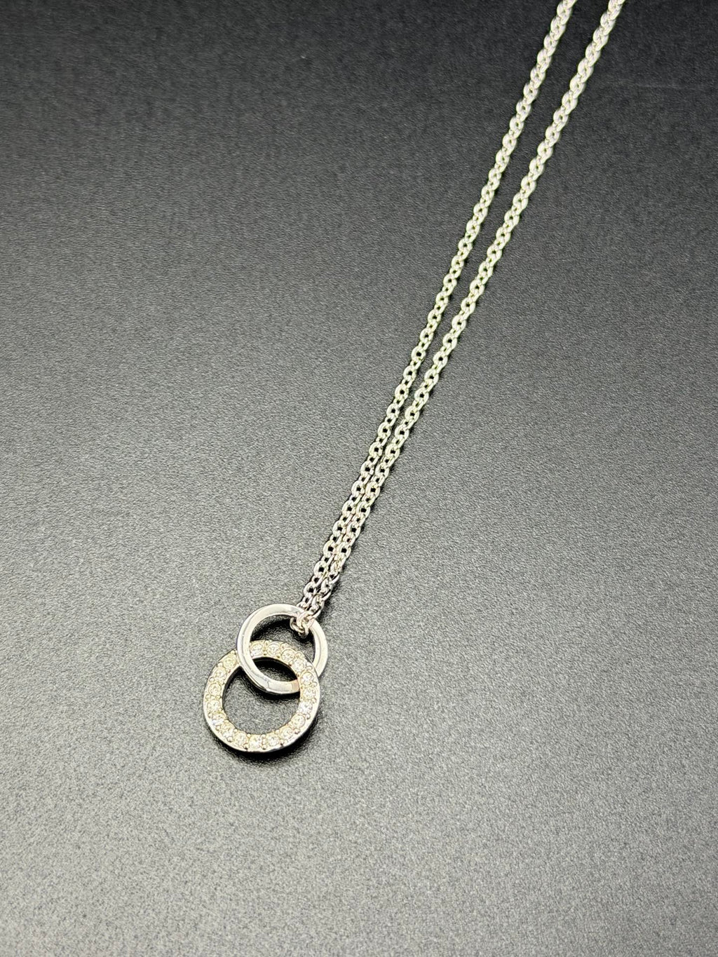CHRISTIAN DIOR Double Ring Necklace