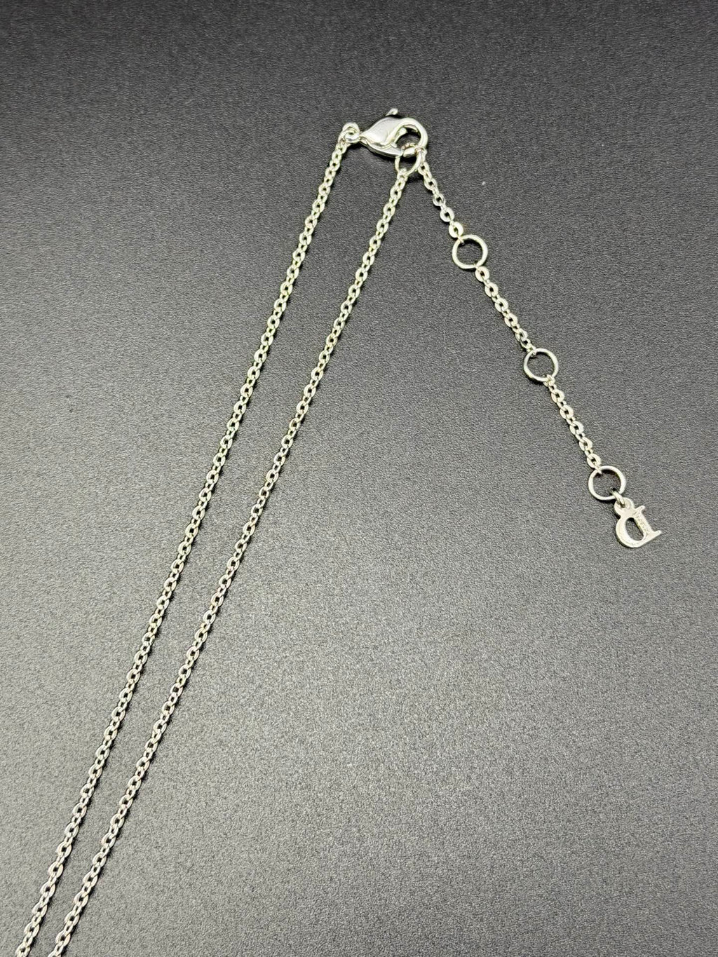 CHRISTIAN DIOR Double Ring Necklace