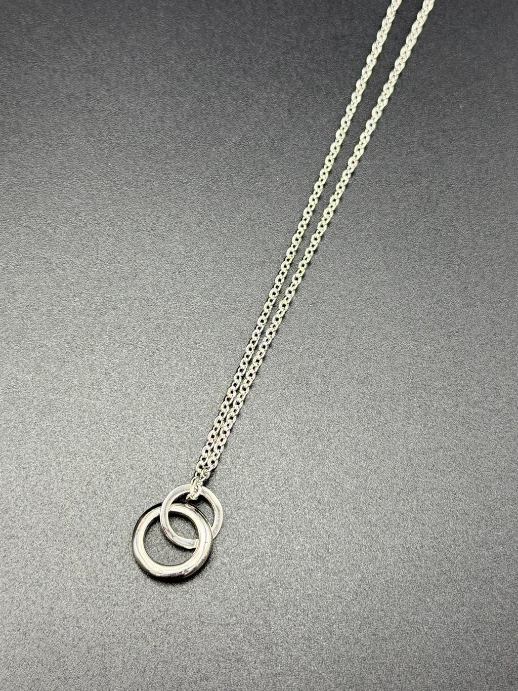 CHRISTIAN DIOR Double Ring Necklace
