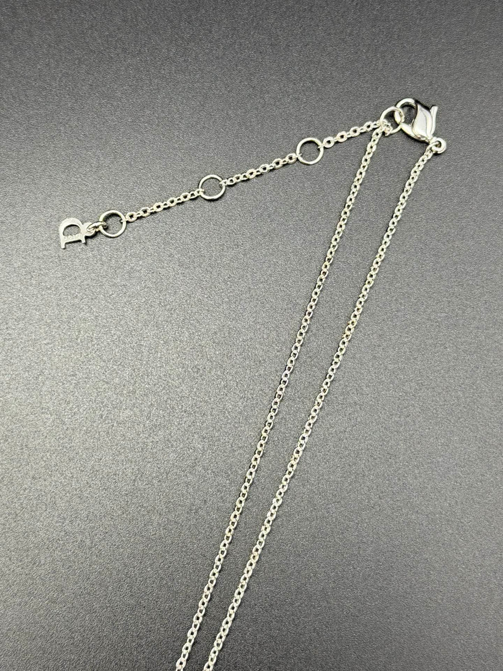 CHRISTIAN DIOR Double Ring Necklace