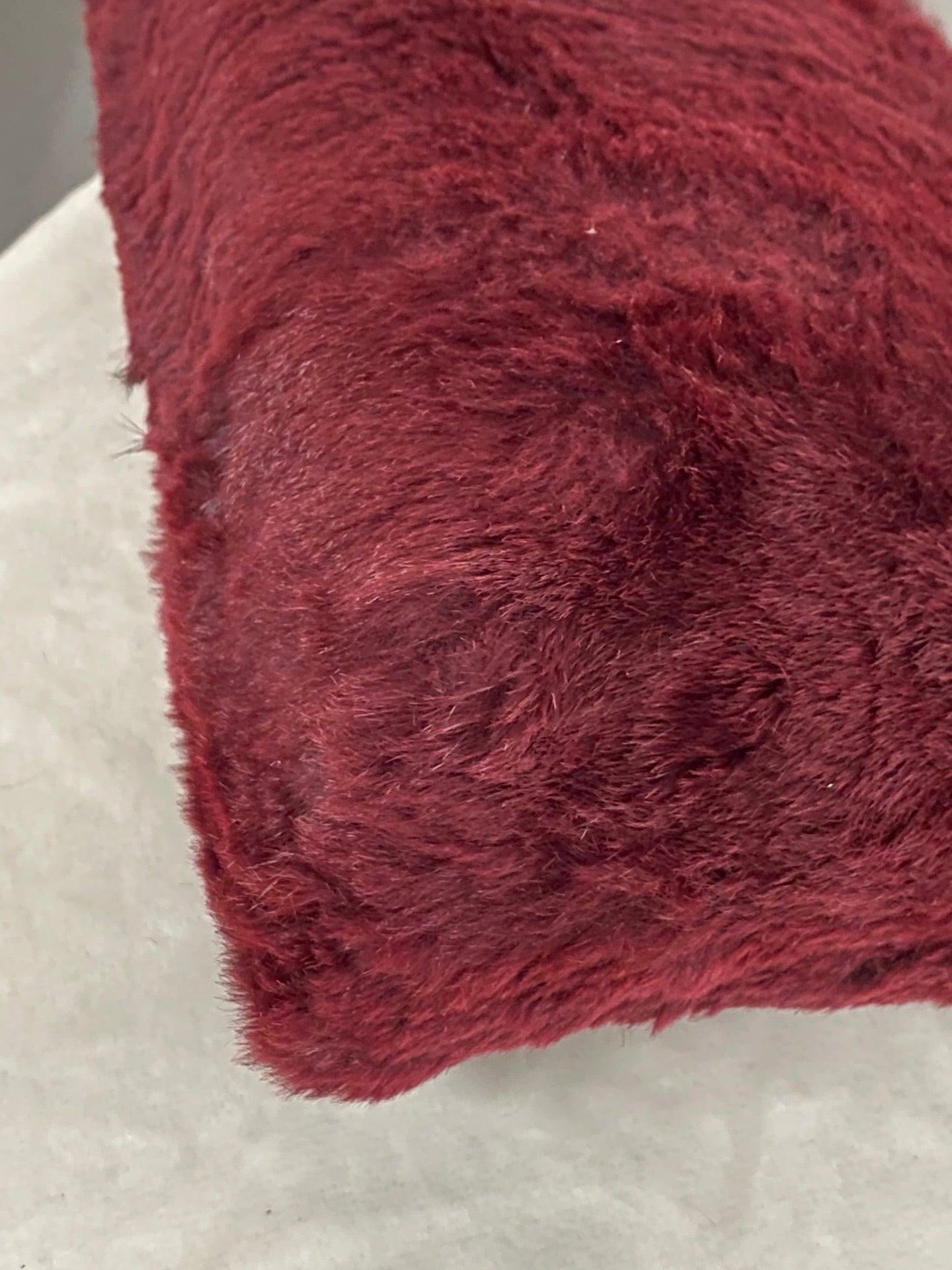 CHANEL Burgundy Fur Totebag