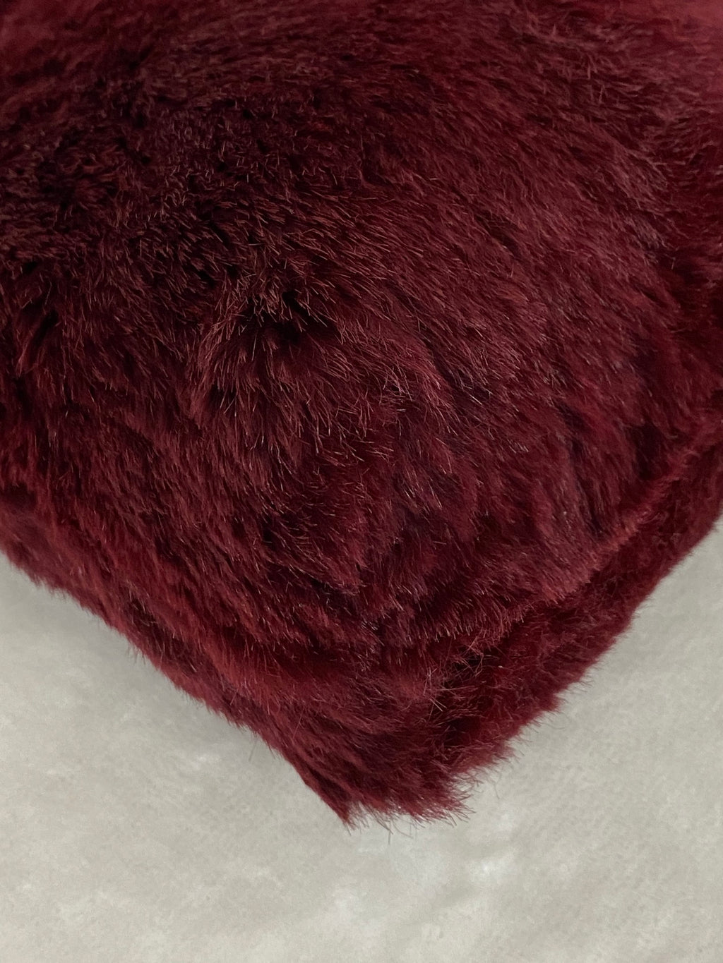 CHANEL Burgundy Fur Totebag