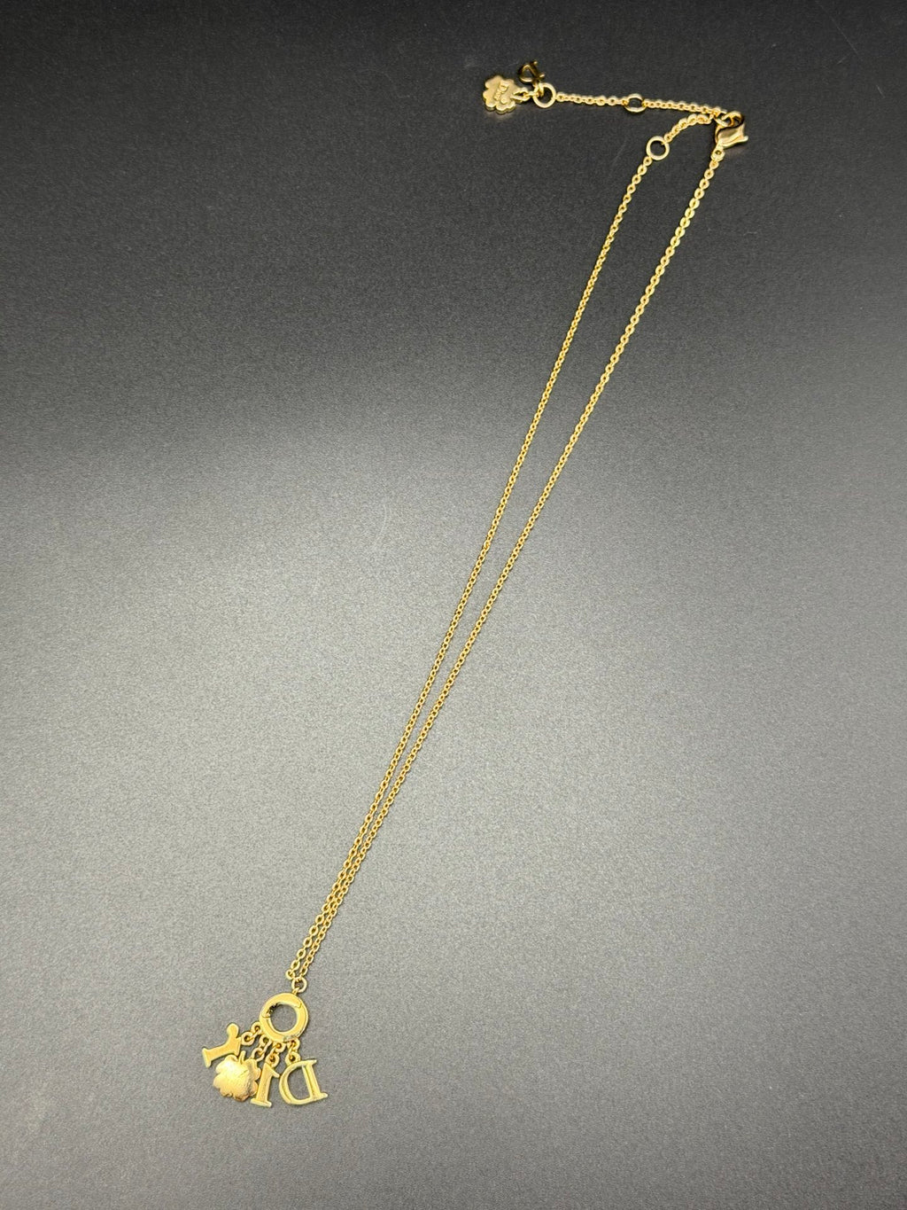 CHRISTIAN DIOR Clover Necklace