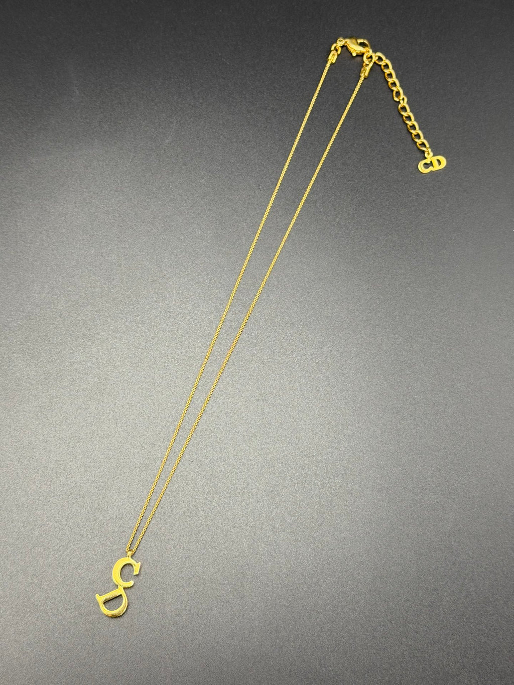 CHRISTIAN DIOR CD Logo Necklace