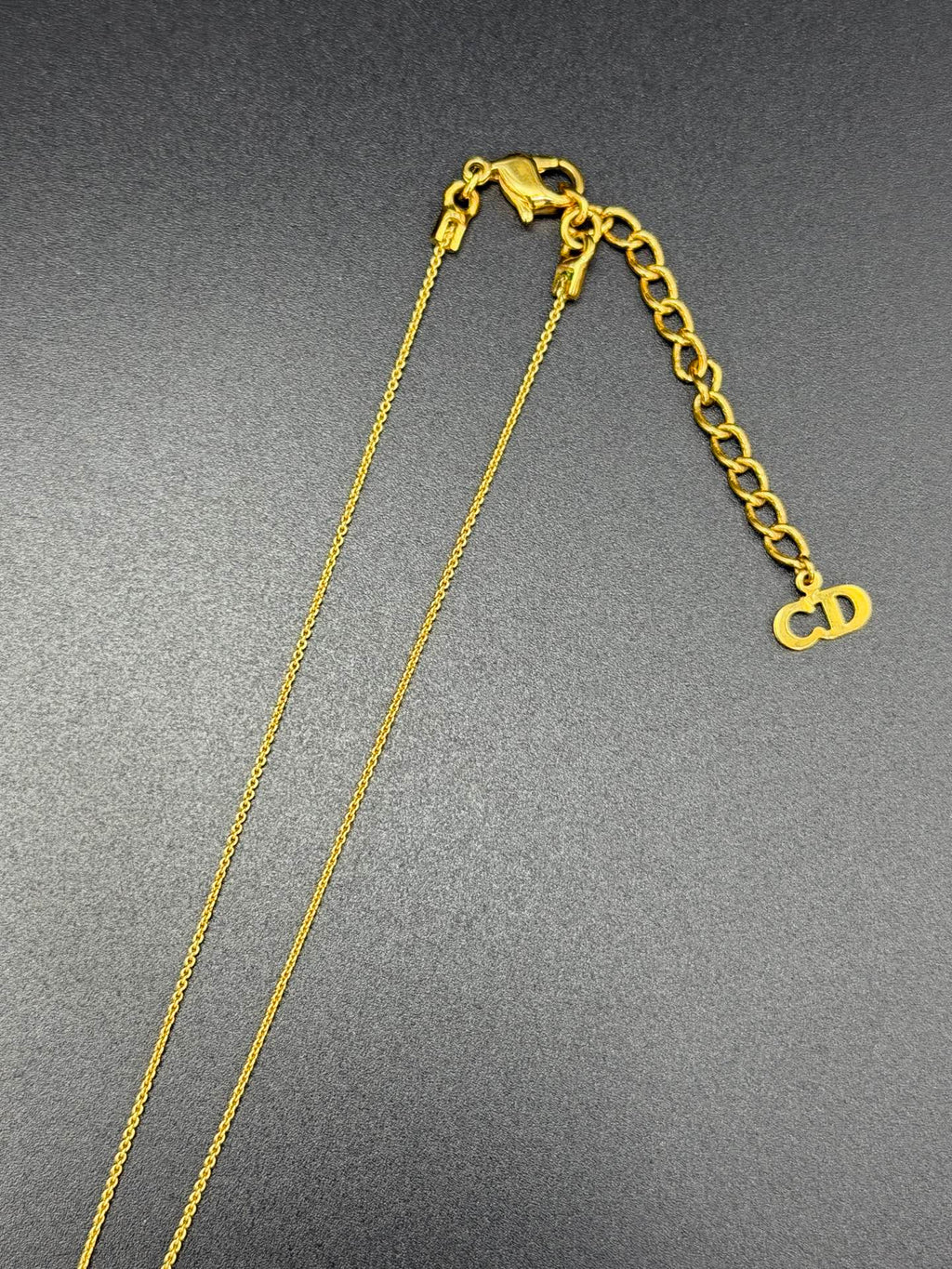 CHRISTIAN DIOR CD Logo Necklace