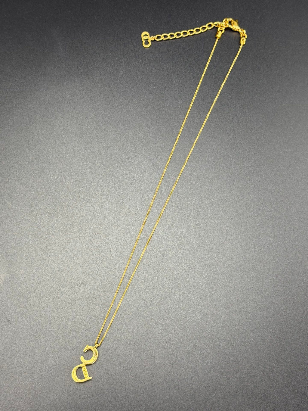 CHRISTIAN DIOR CD Logo Necklace